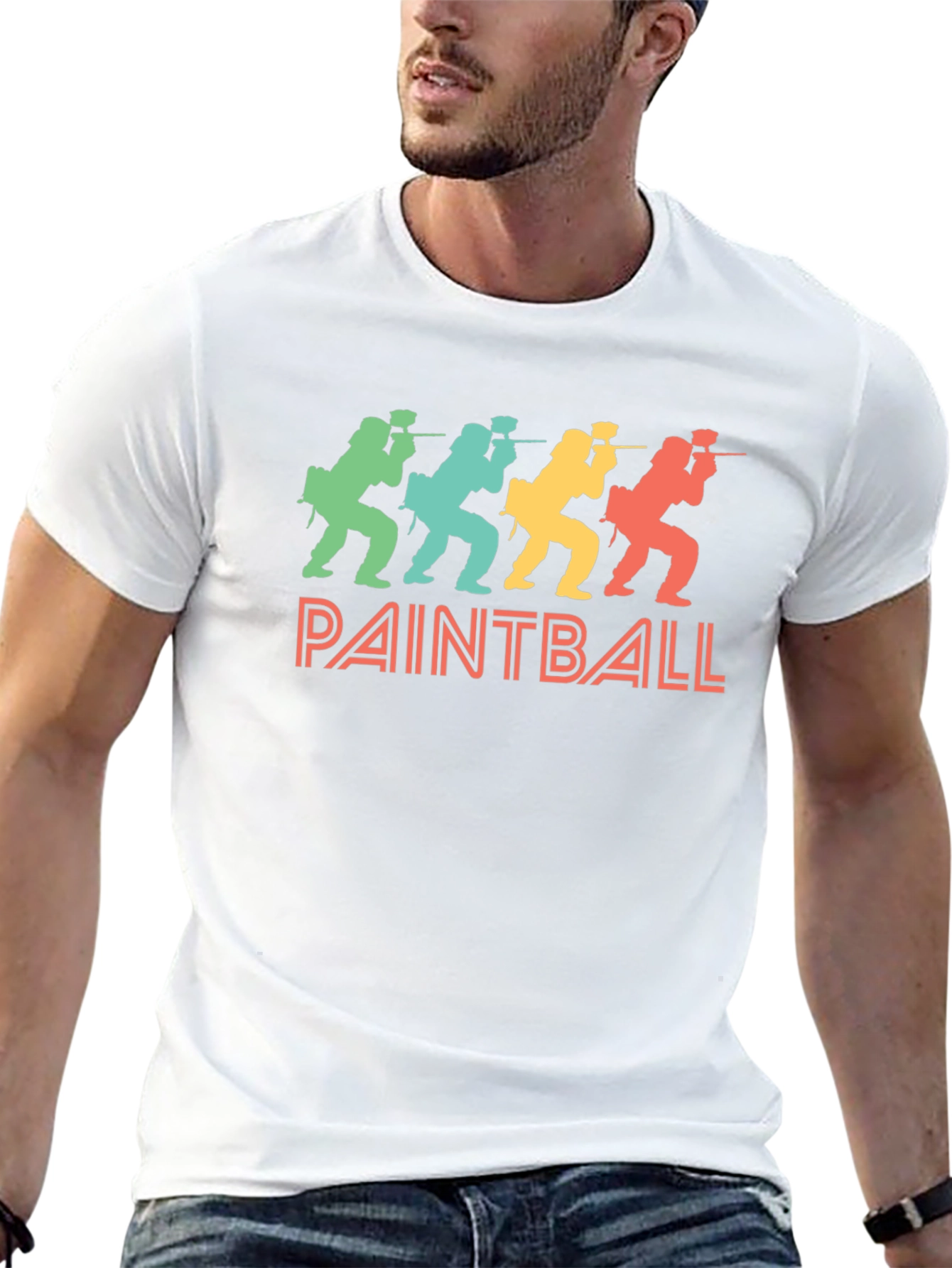 Retro Paintball Graphic T-Shirt