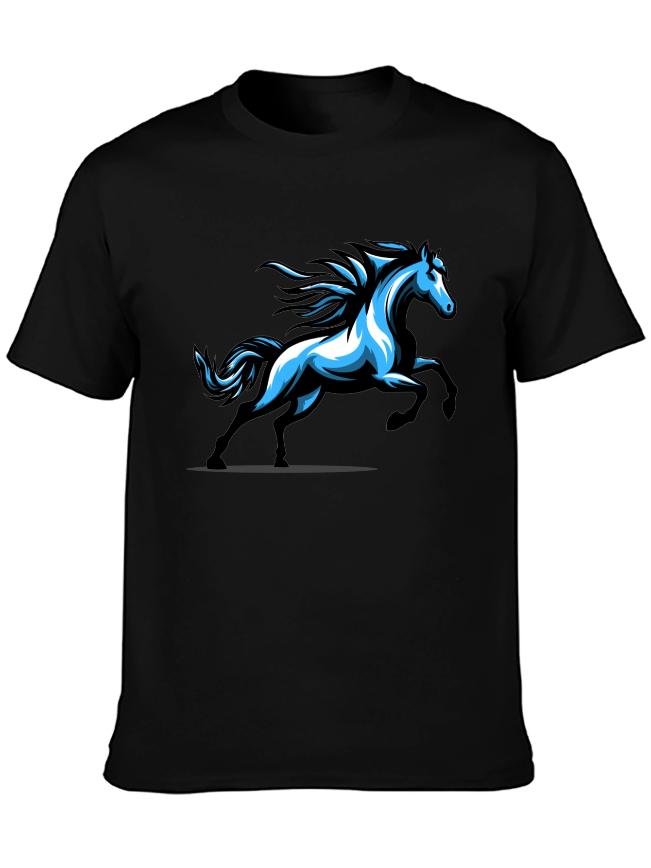 Black Horse Graphic T-Shirt