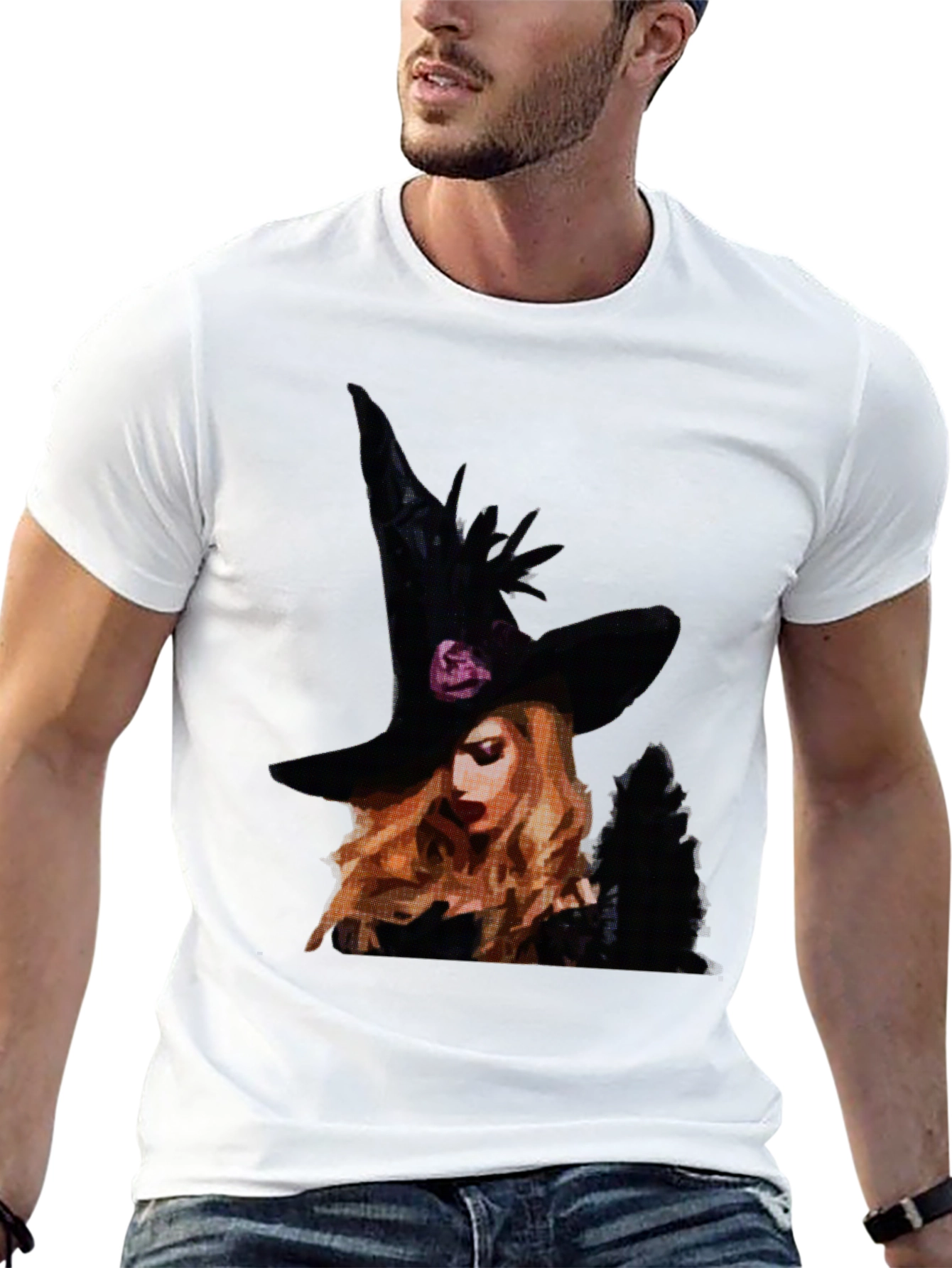 Witch Graphic Tee - Halloween Shirt