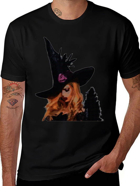 Witch Graphic Tee - Halloween Shirt