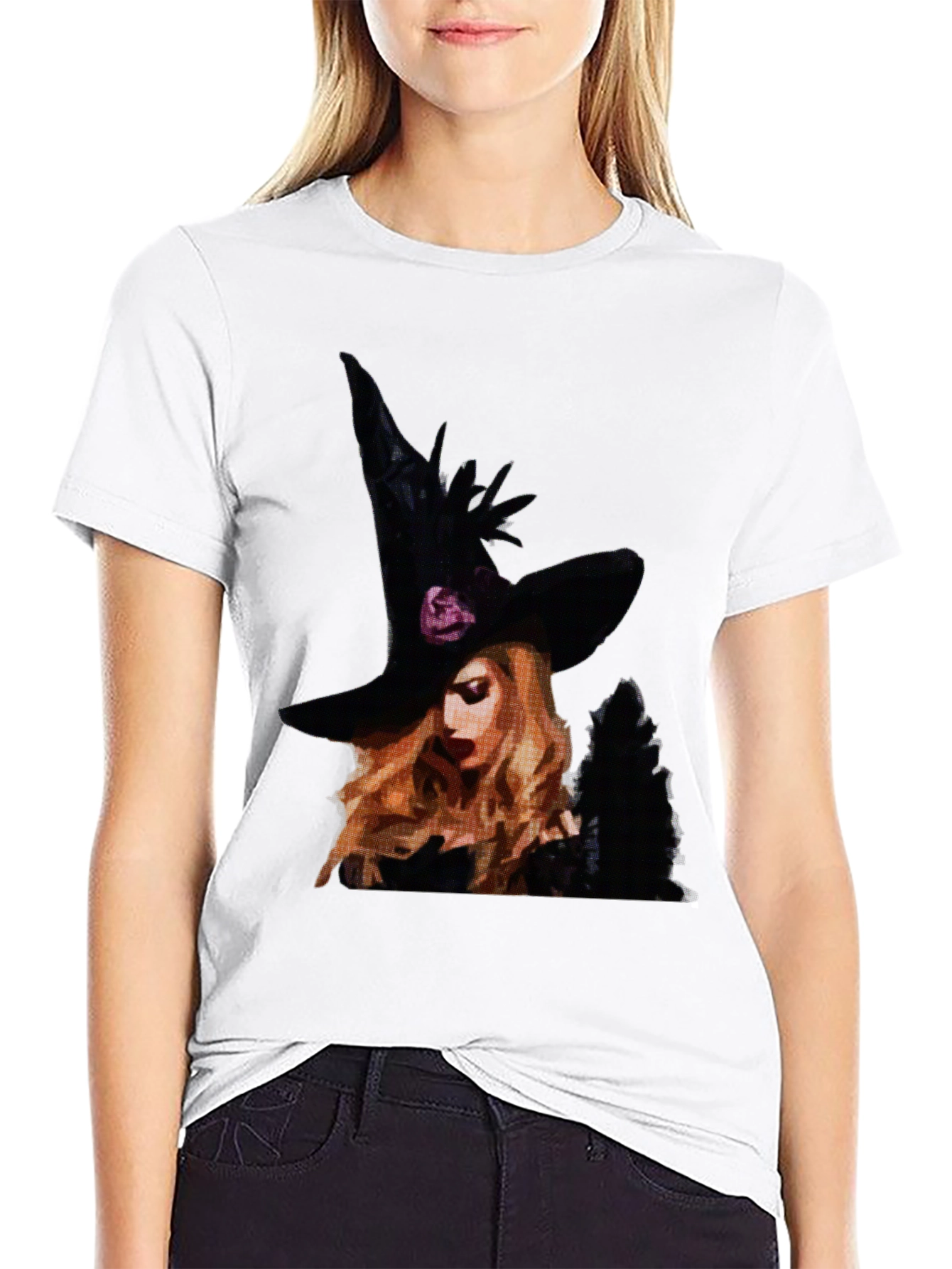 Witch Graphic Tee - Halloween Shirt