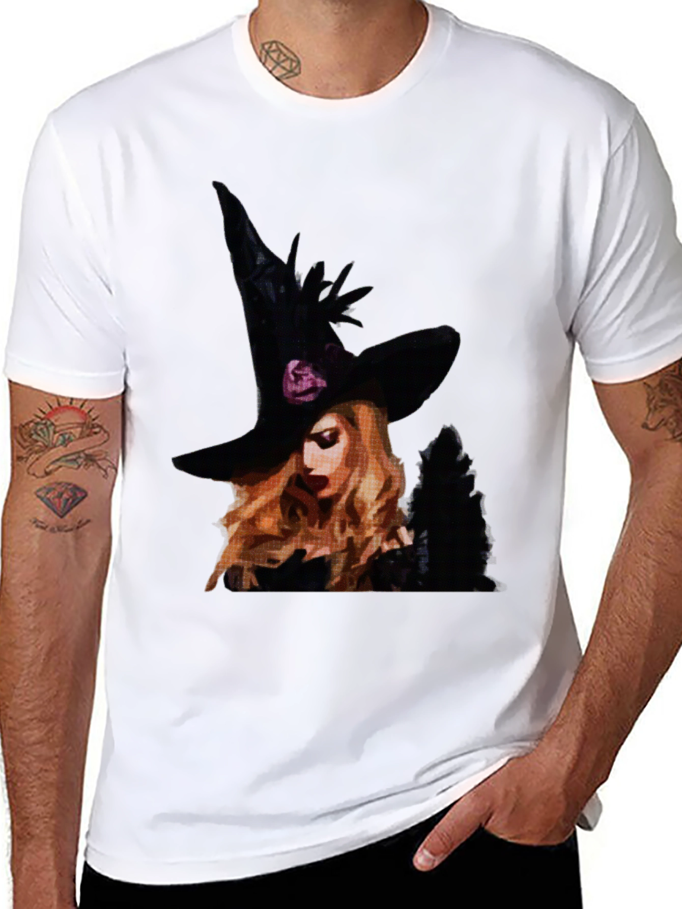 Witch Graphic Tee - Halloween Shirt