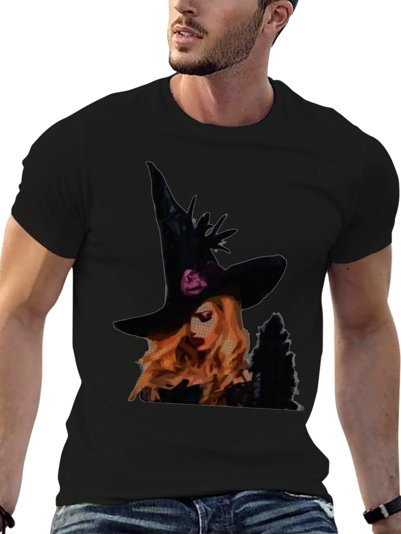 Witch Graphic Tee - Halloween Shirt