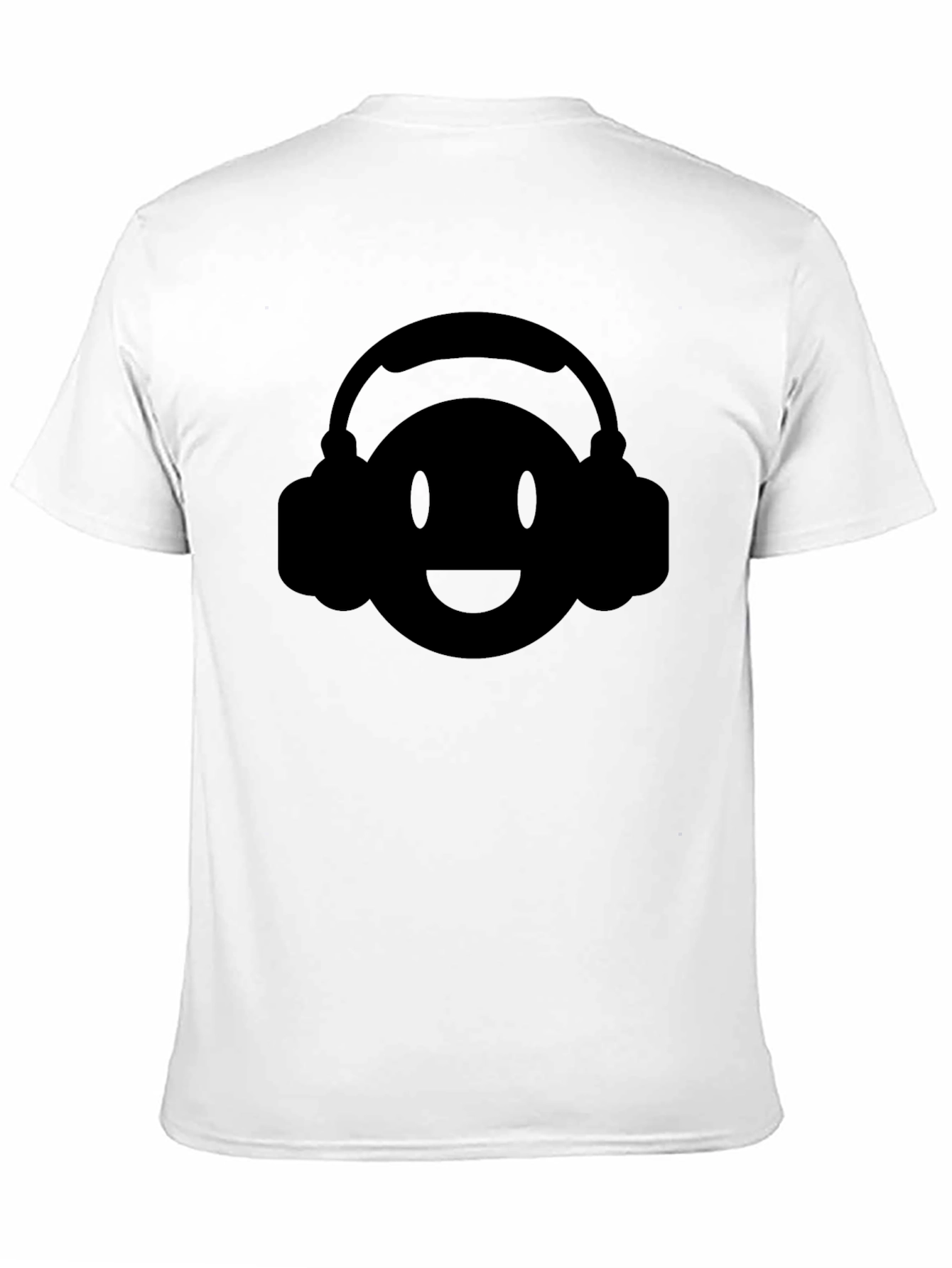 Cool DJ Smiley Face Black T-Shirt
