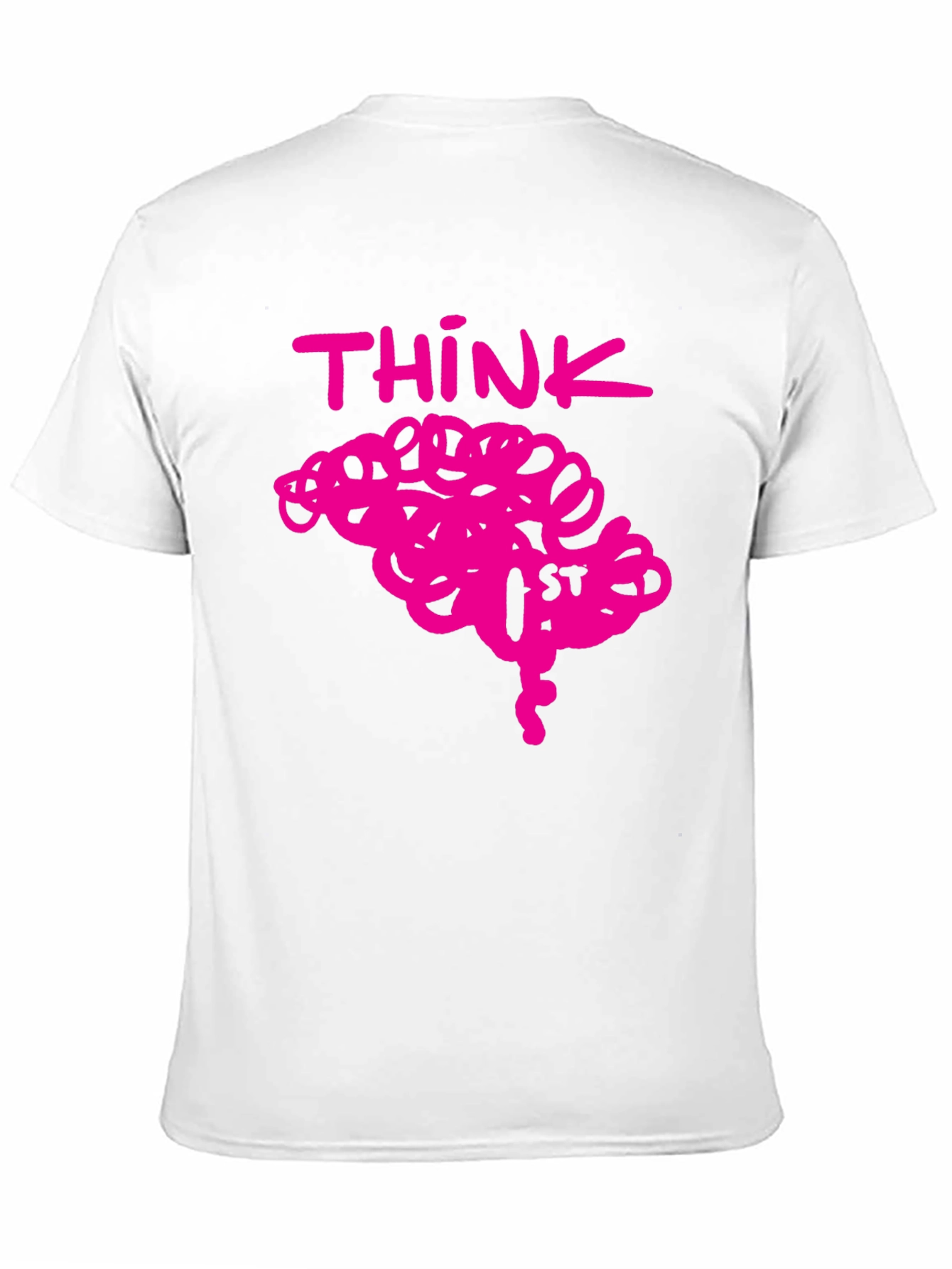 Think Brain Pink Graphic Tee