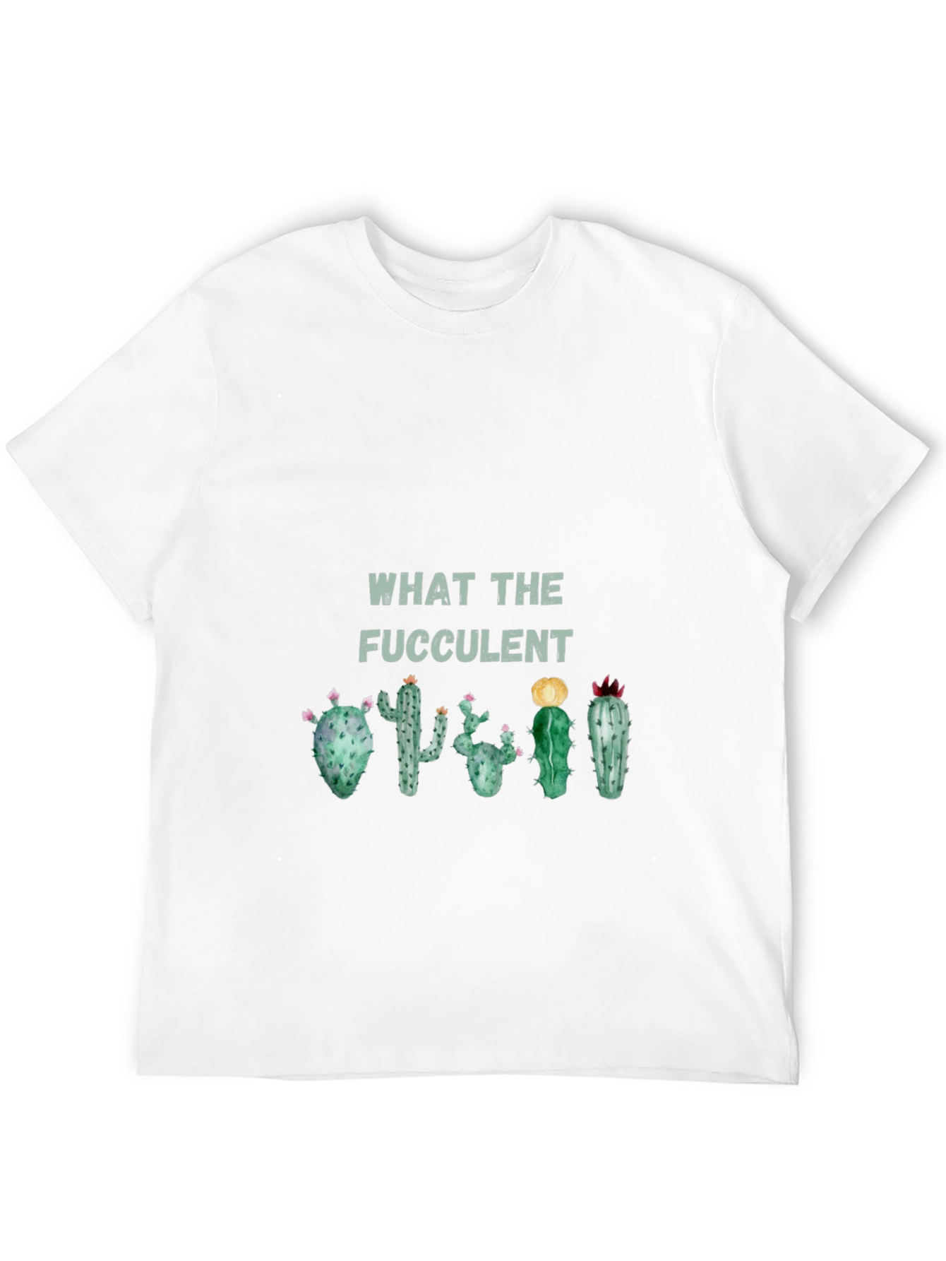 What the Fucculent Black Graphic Tee