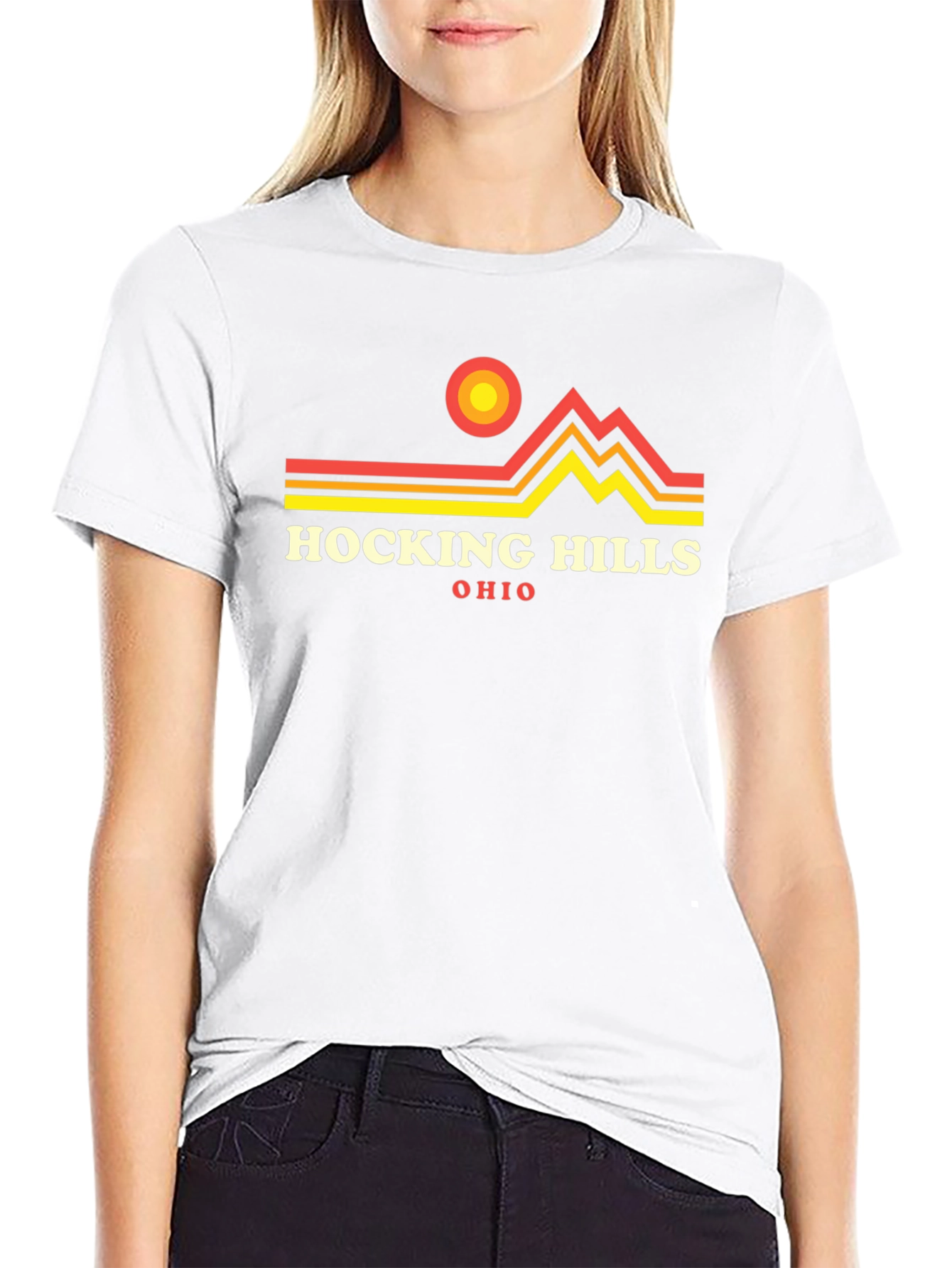 Hocking Hills Ohio Graphic Tee - Black