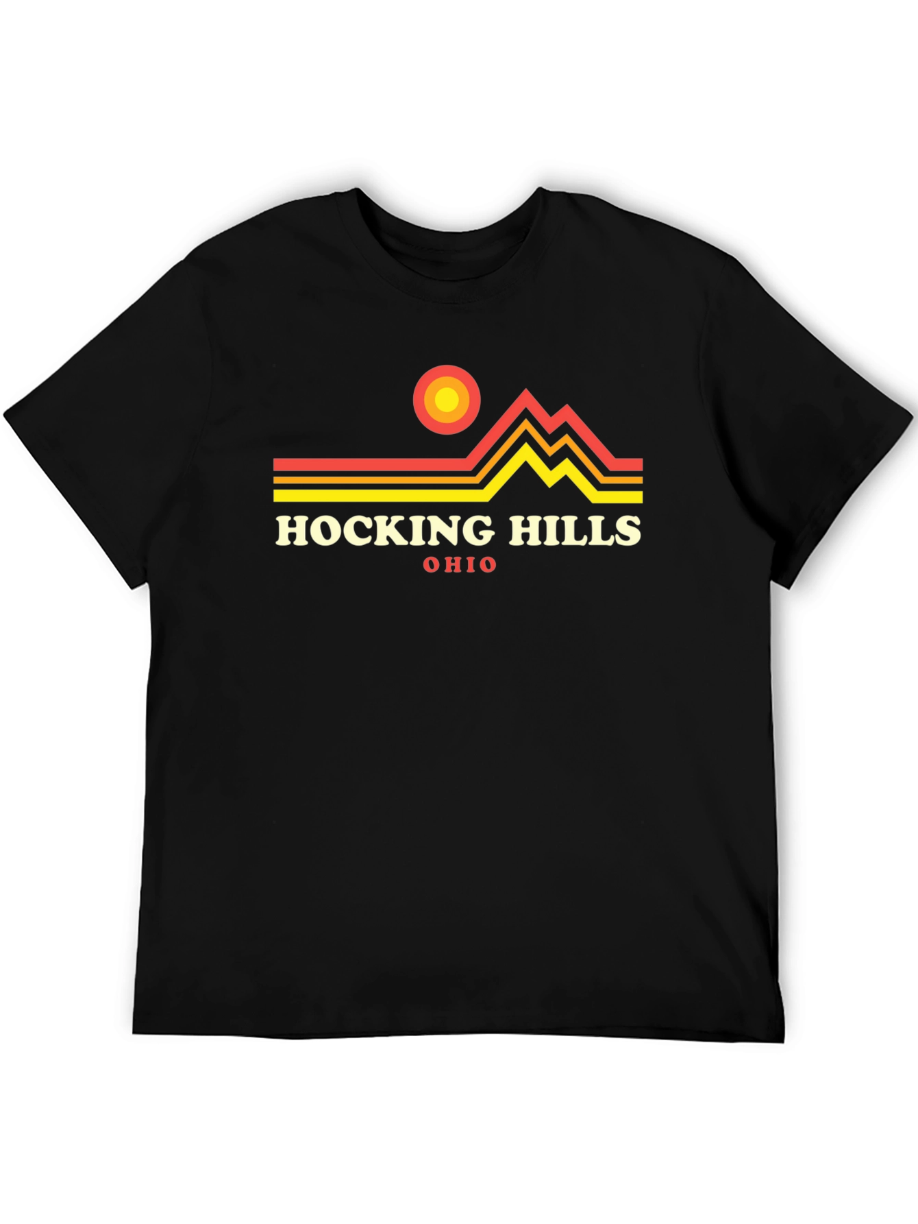 Hocking Hills Ohio Graphic Tee - Black