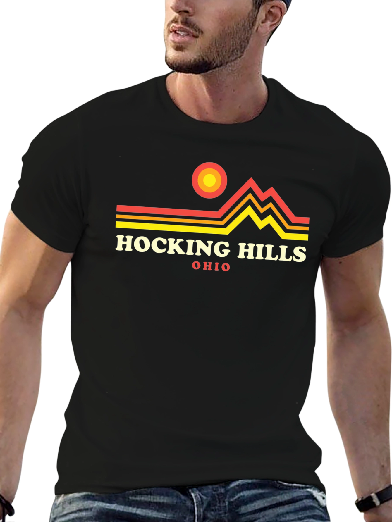 Hocking Hills Ohio Graphic Tee - Black