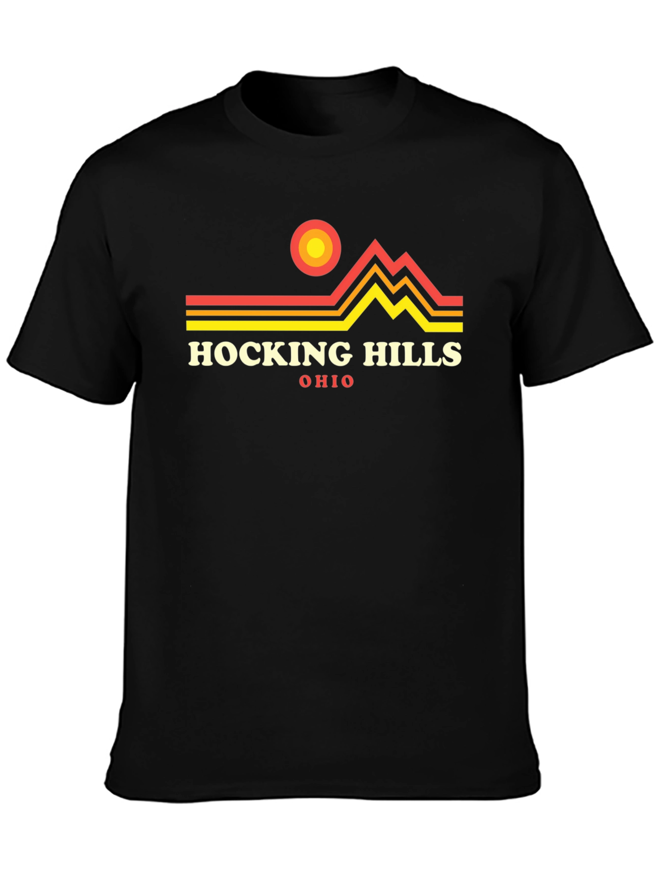 Hocking Hills Ohio Graphic Tee - Black