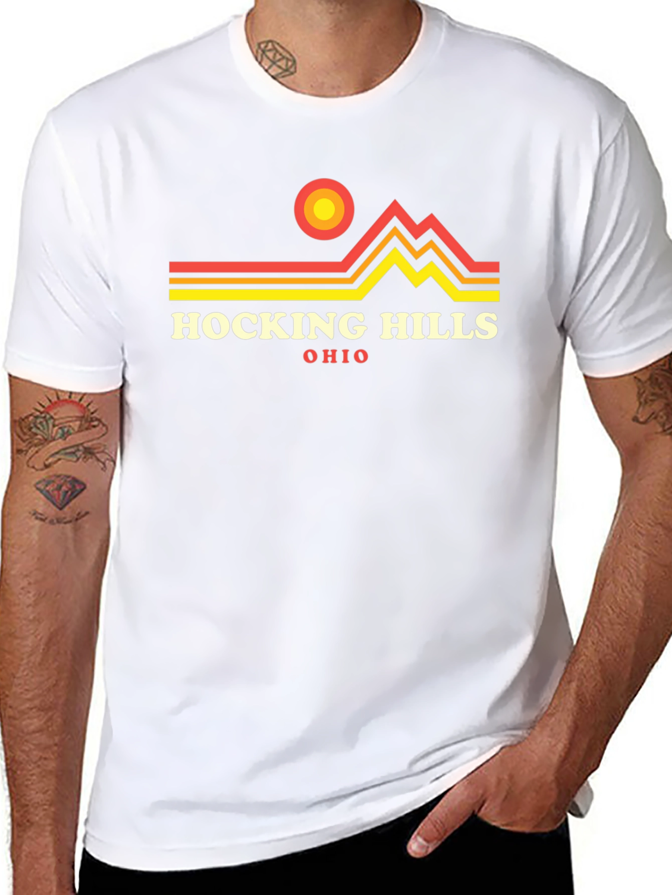 Hocking Hills Ohio Graphic Tee - Black