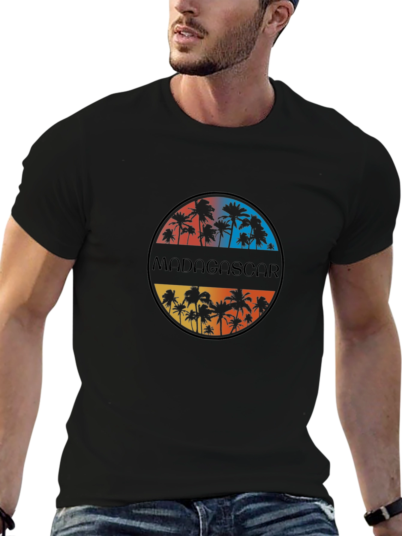 Madagascar Palm Tree Graphic Tee