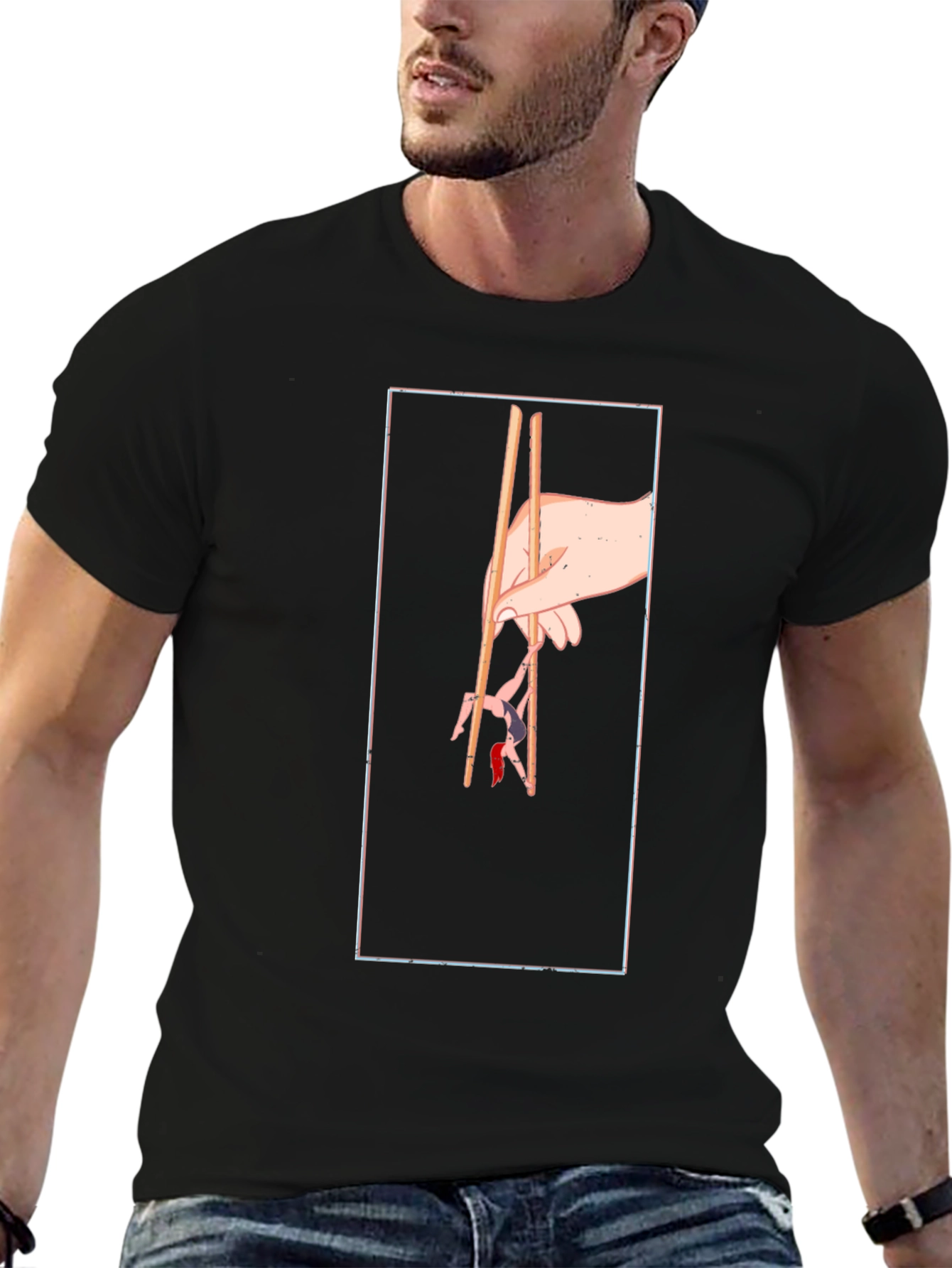 Chopstick Art Graphic Tee