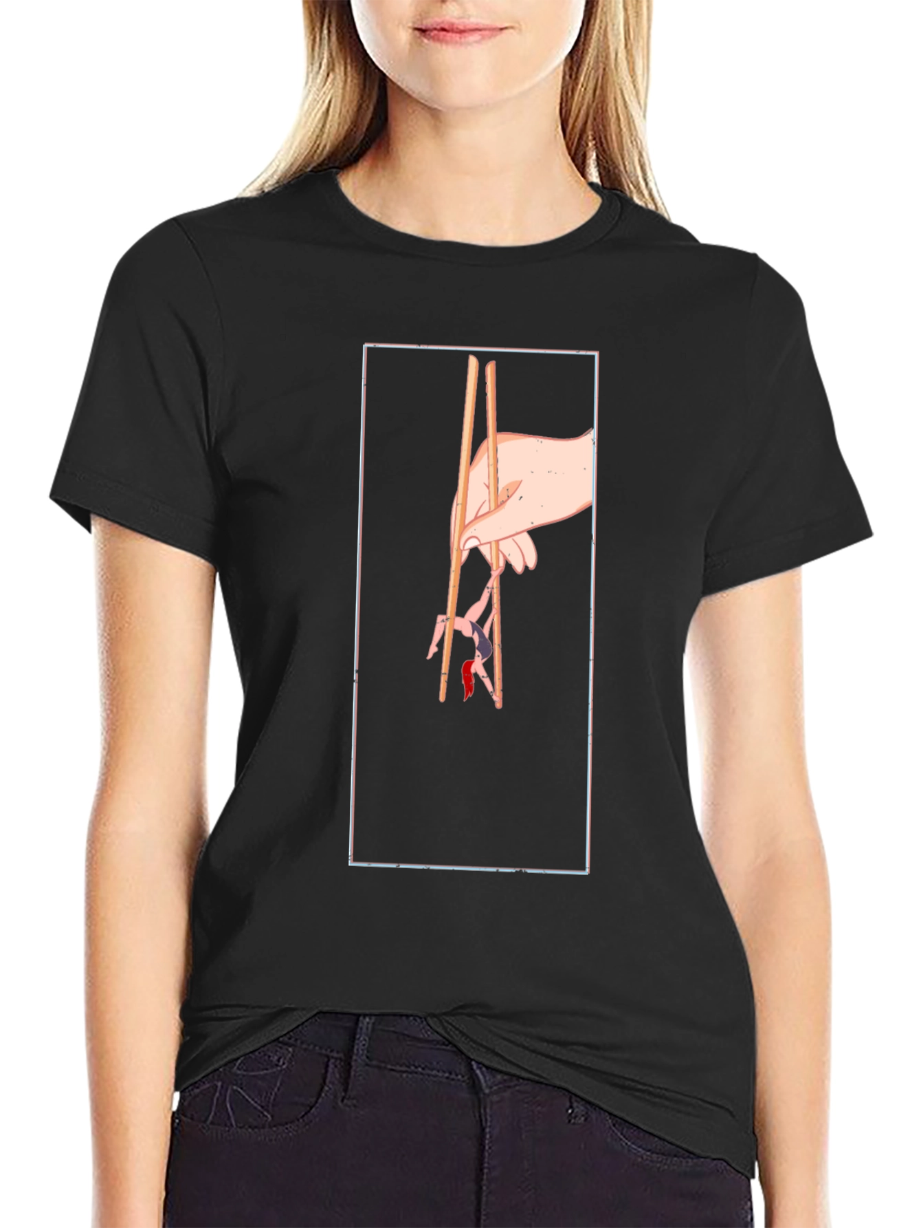 Chopstick Art Graphic Tee