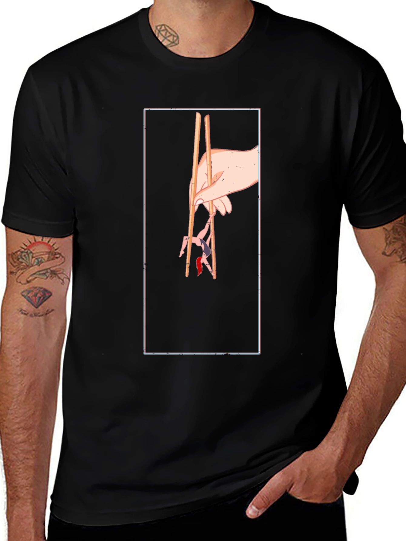 Chopstick Art Graphic Tee
