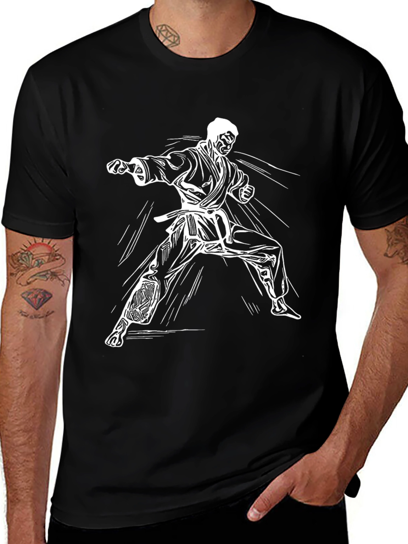 Karate Graphic Tee - Black
