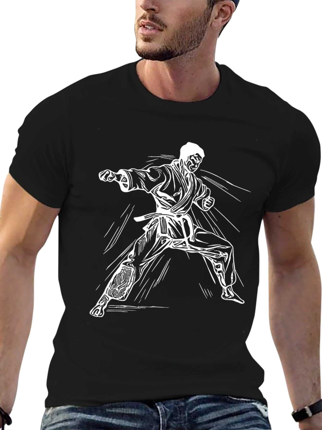 Karate Graphic Tee - Black