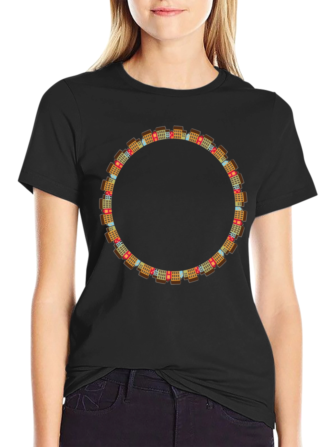 Urban Circle Black T-Shirt