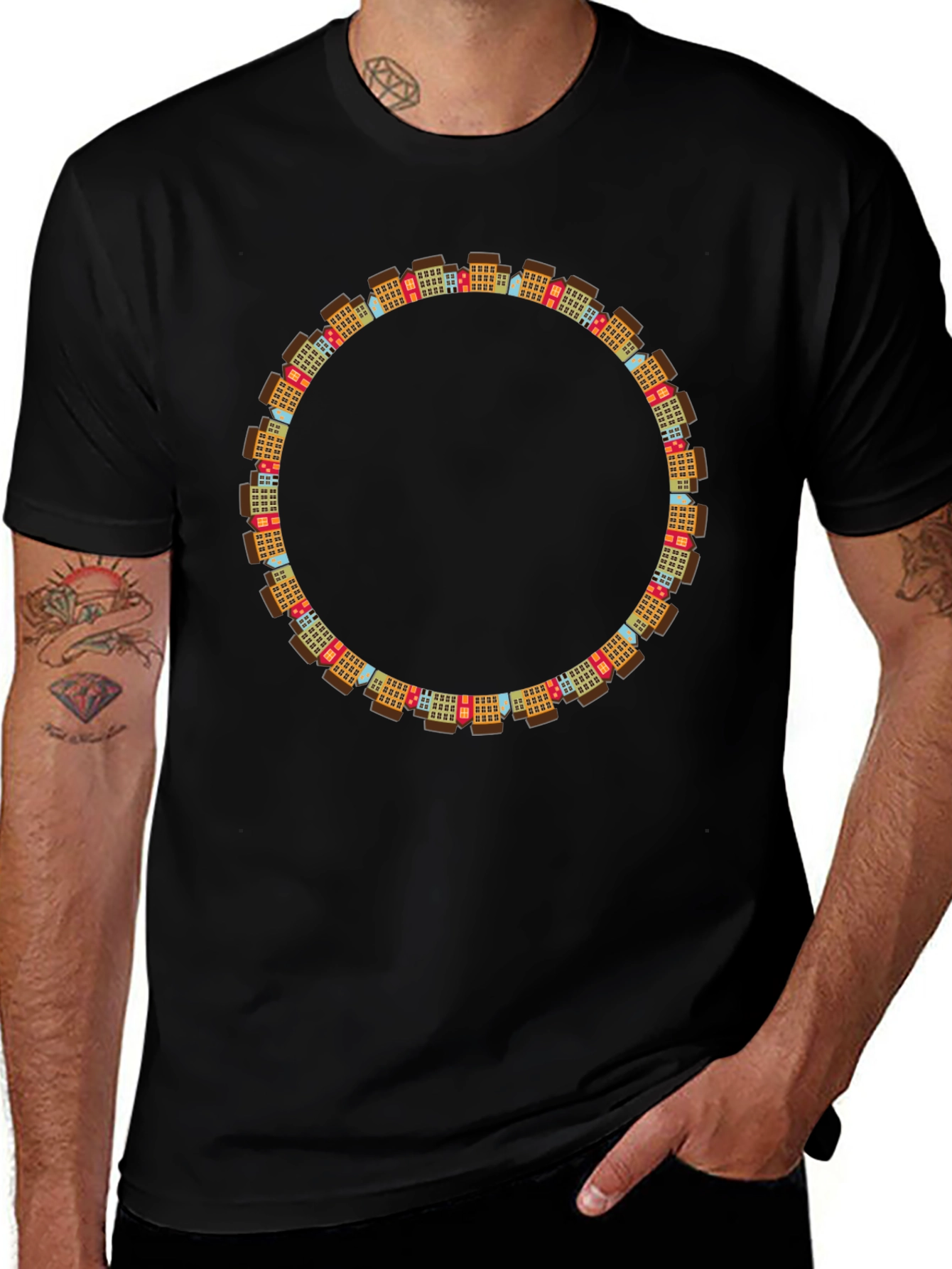 Urban Circle Black T-Shirt