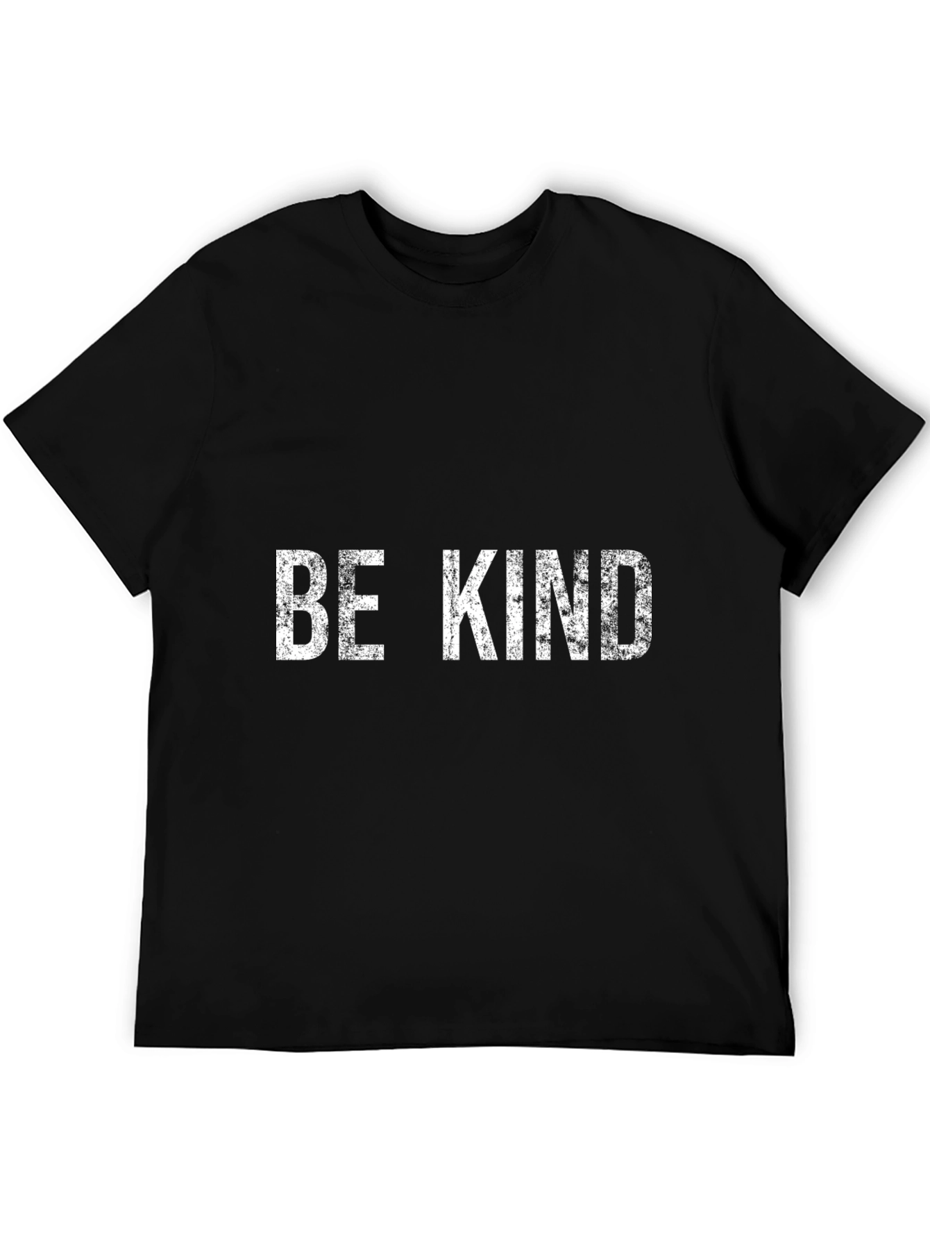 Be Kind Graphic Tee - Black Cotton Blend Shirt
