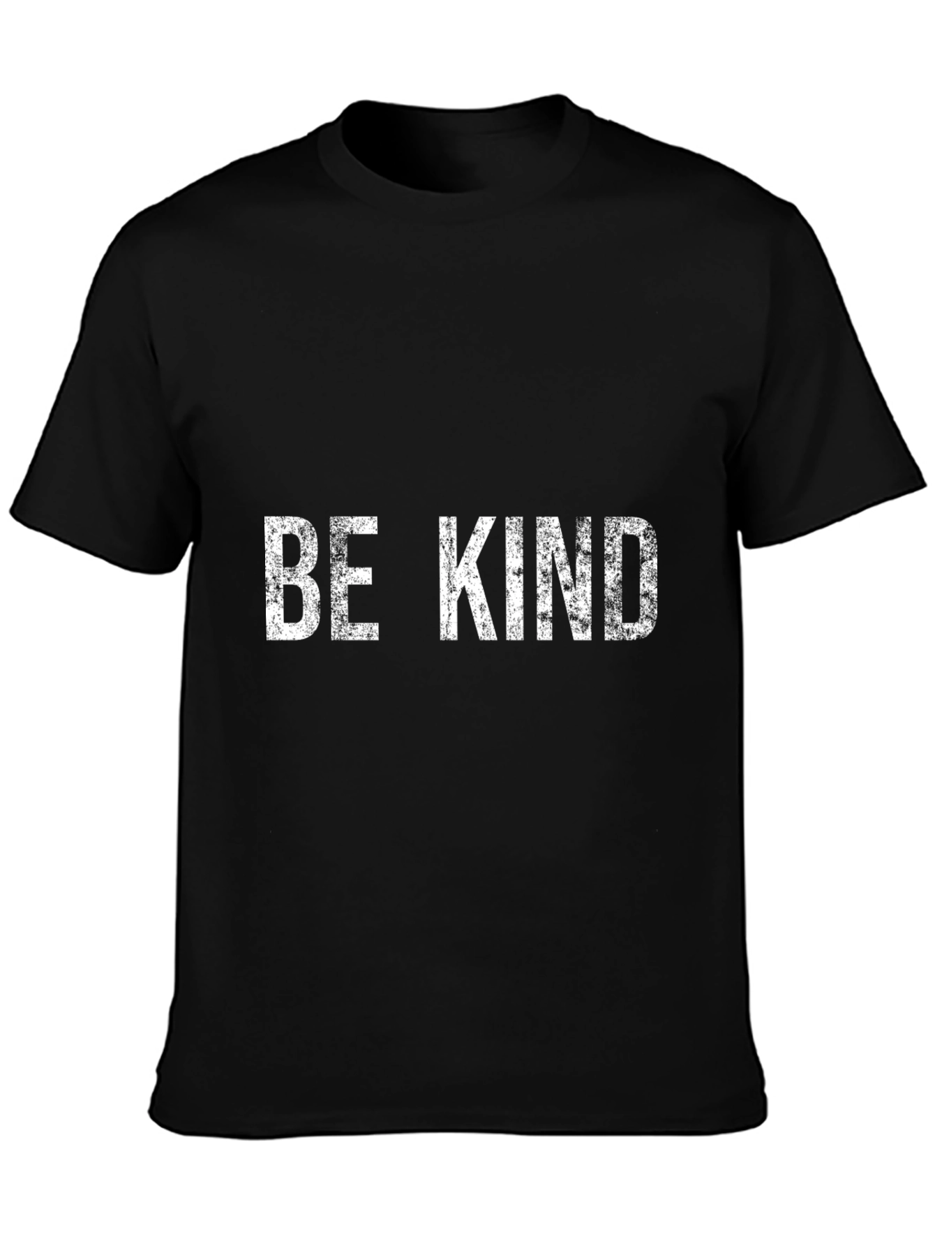 Be Kind Graphic Tee - Black Cotton Blend Shirt