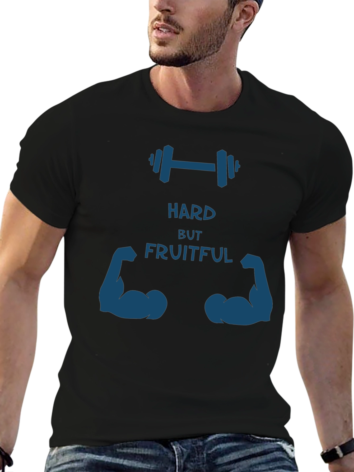 Hard but Fruitful Graphic Tee - Gym Motivation