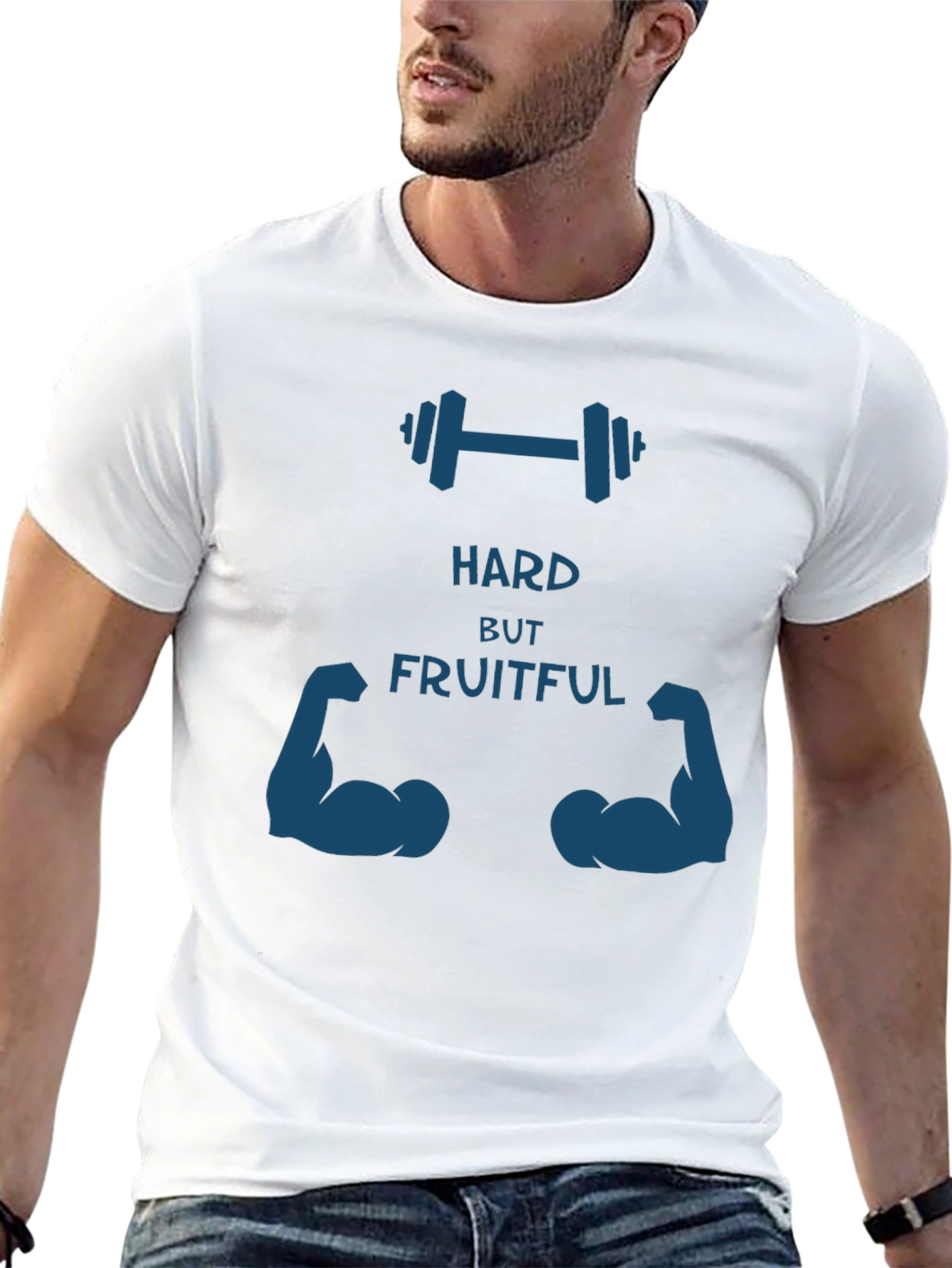 Hard but Fruitful Graphic Tee - Gym Motivation