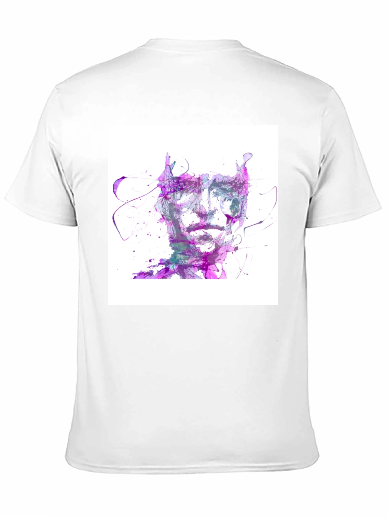 Abstract Face Graphic Tee - Artistic Style