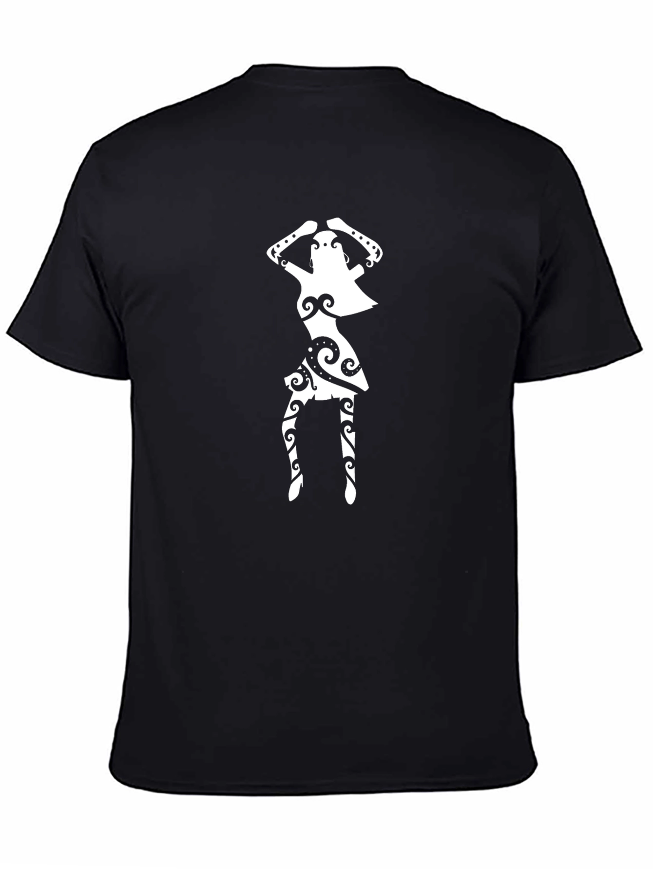 Tribal Dancer Graphic Black T-Shirt