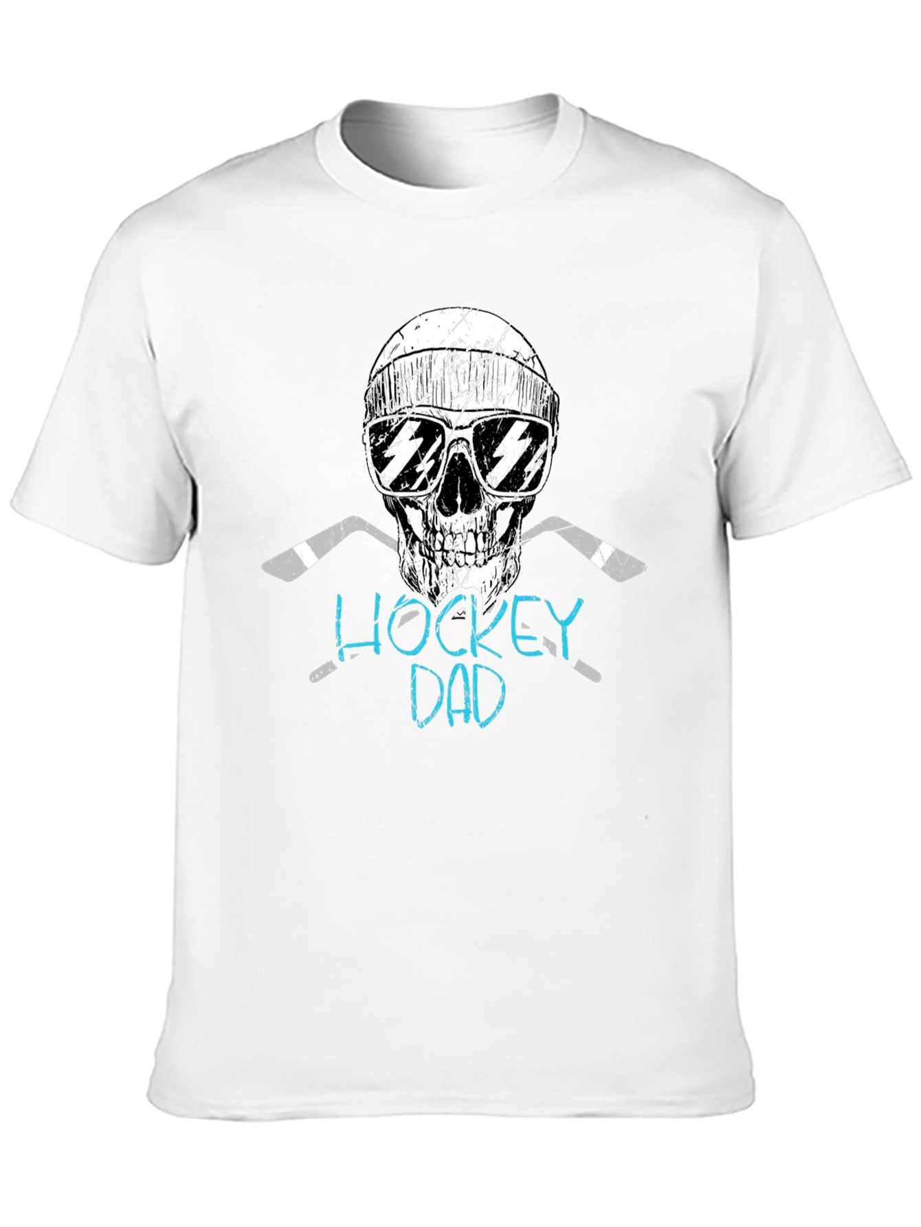Hockey Dad Skull Graphic Tee