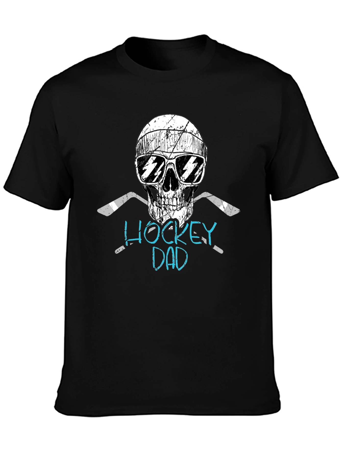 Hockey Dad Skull Graphic Tee