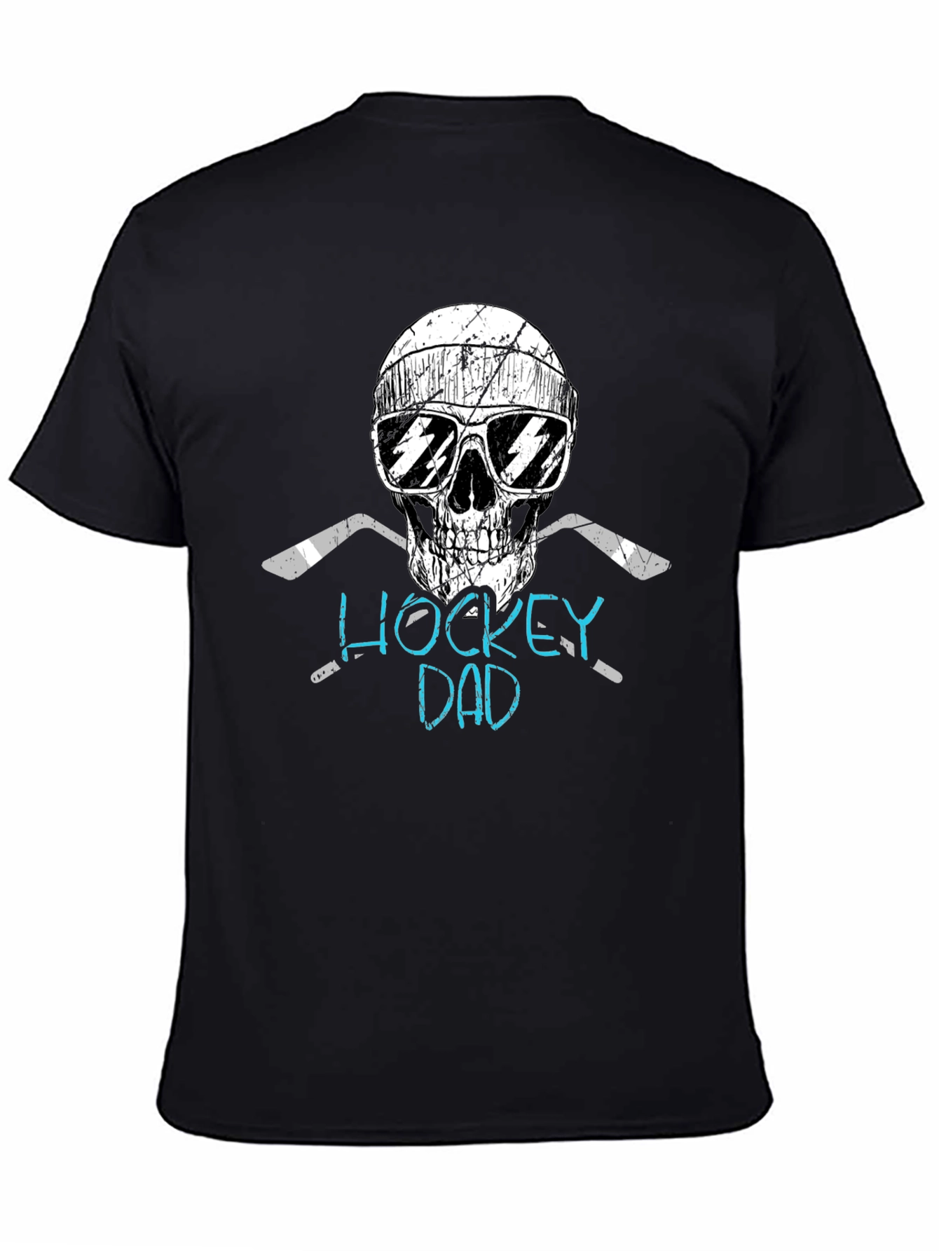 Hockey Dad Skull Graphic Tee