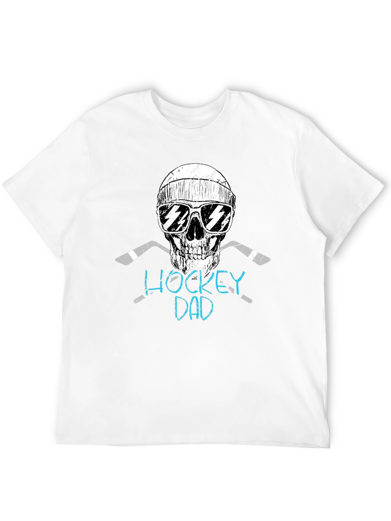 Hockey Dad Skull Graphic Tee