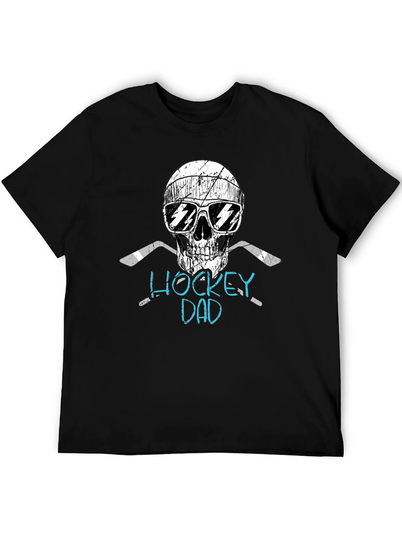 Hockey Dad Skull Graphic Tee