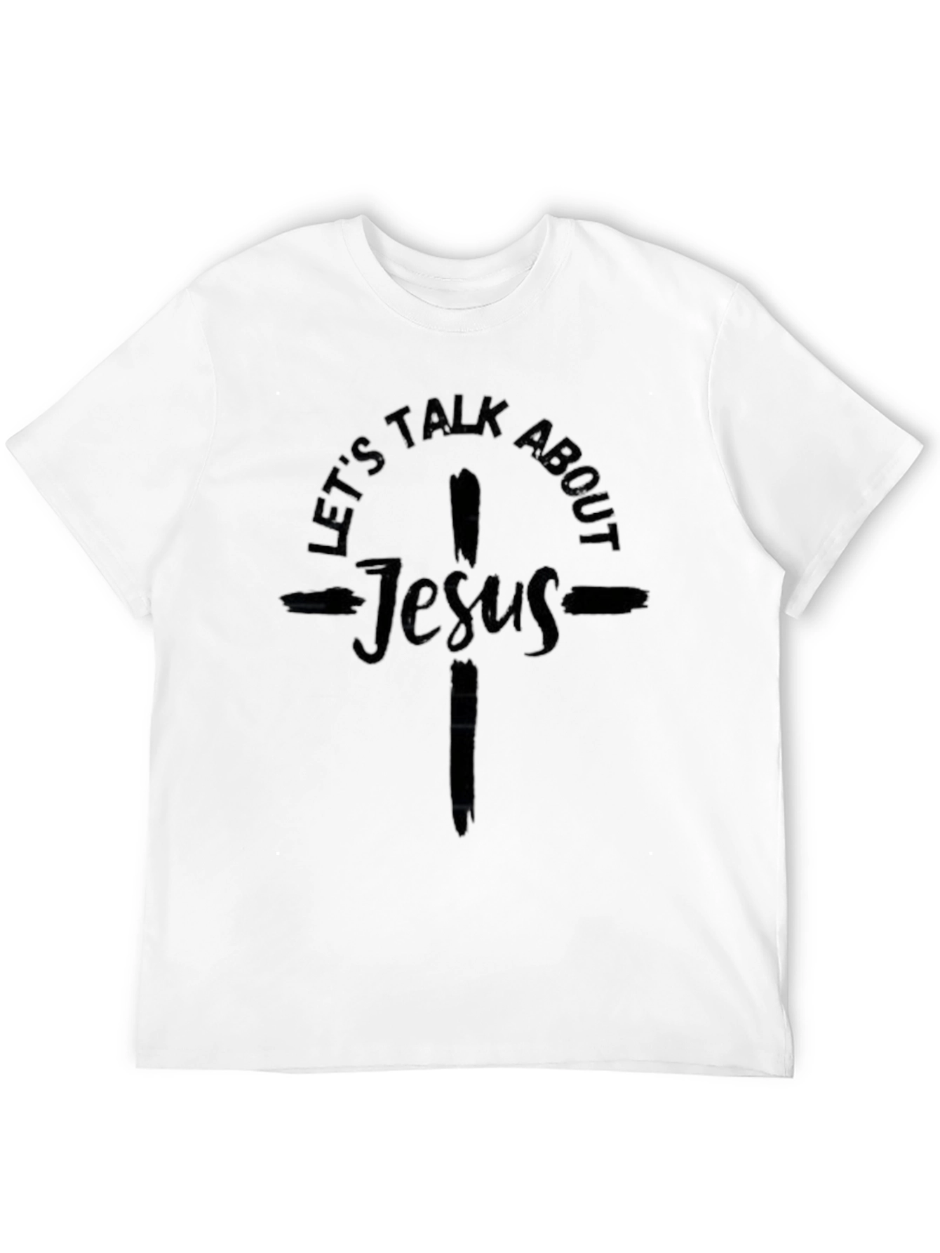 Lets Talk About Jesus Black Graphic Tee