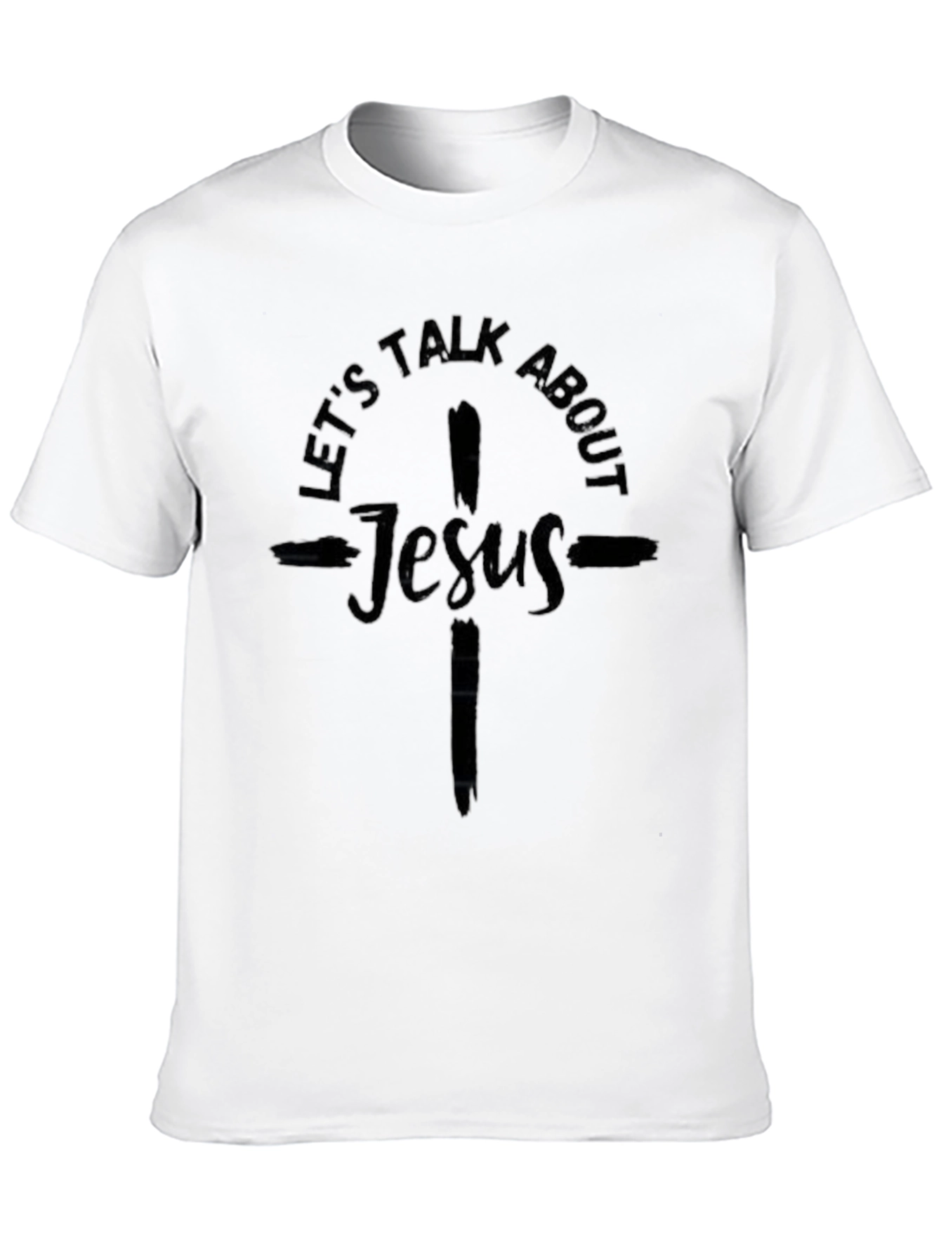 Lets Talk About Jesus Black Graphic Tee
