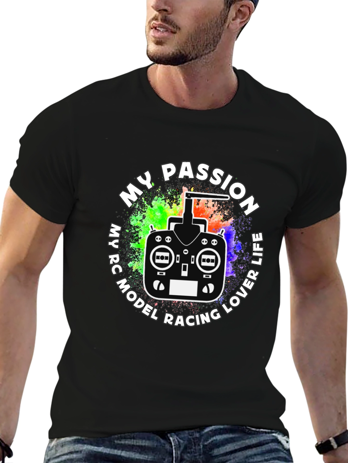 My Passion RC Model Racing Lover Life Black T-Shirt