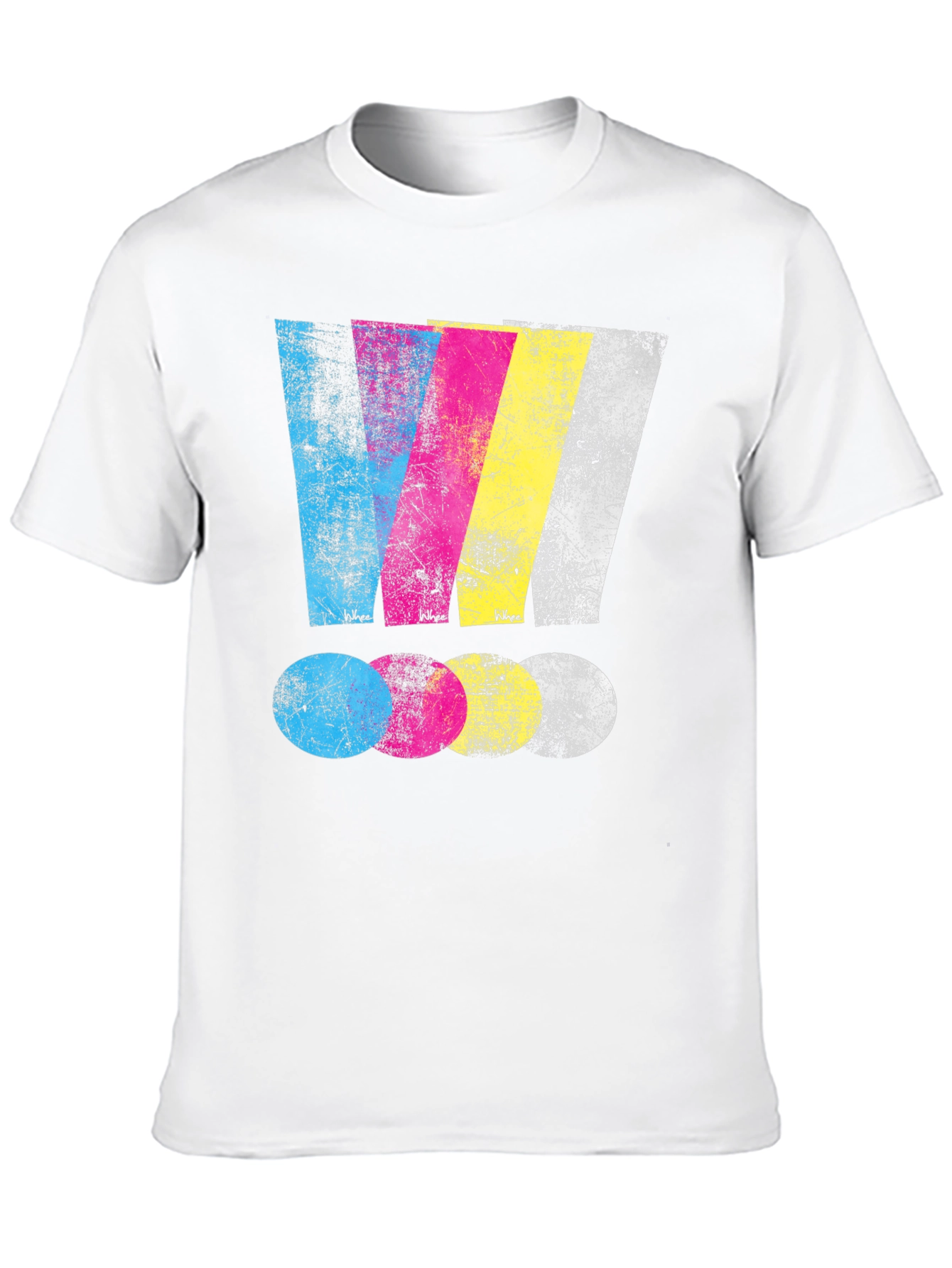 CMYK Graphic Print Black T-Shirt