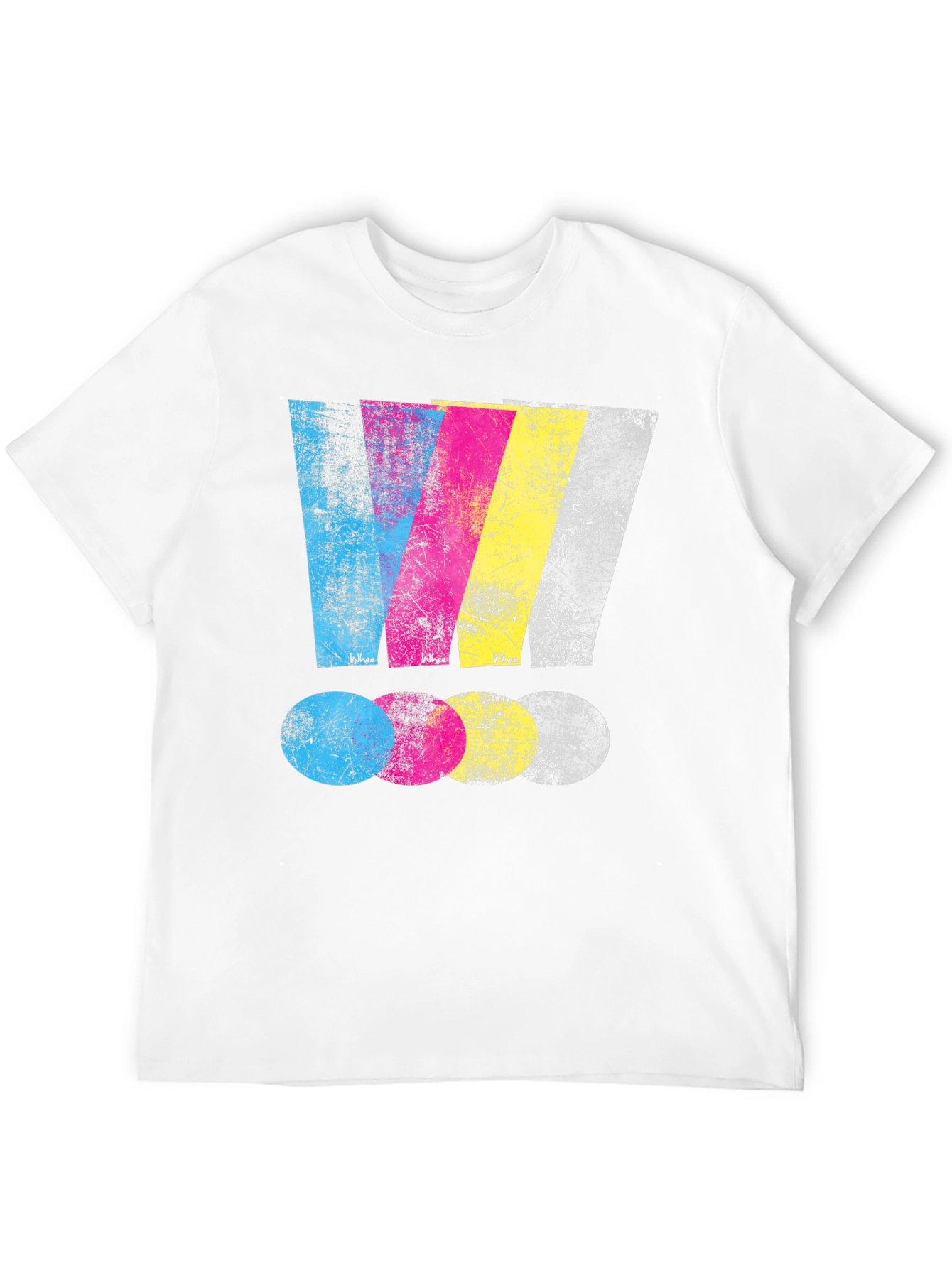 CMYK Graphic Print Black T-Shirt
