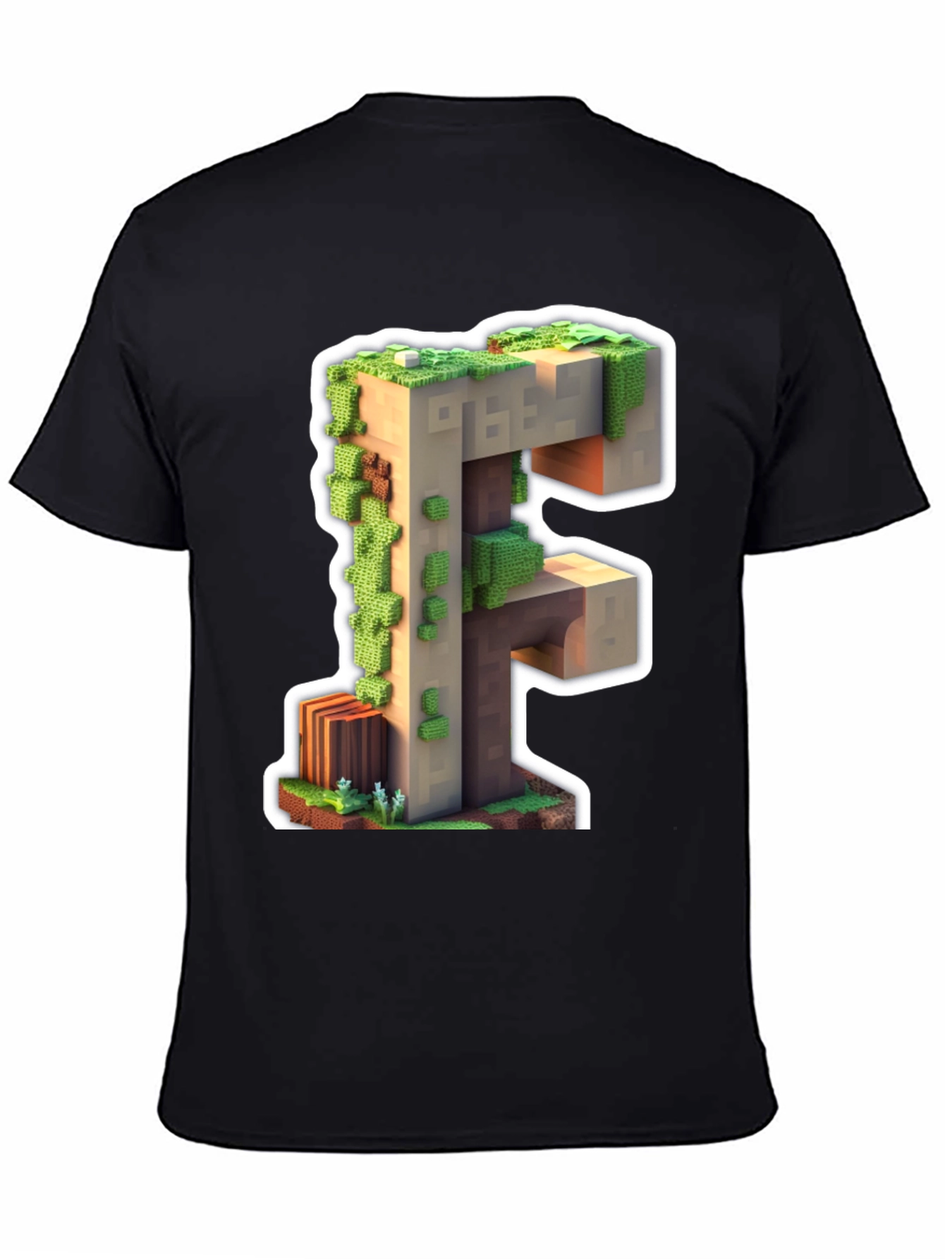 Minecraft F Letter T-Shirt