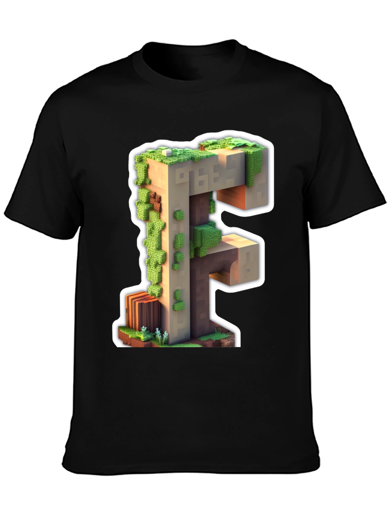 Minecraft F Letter T-Shirt