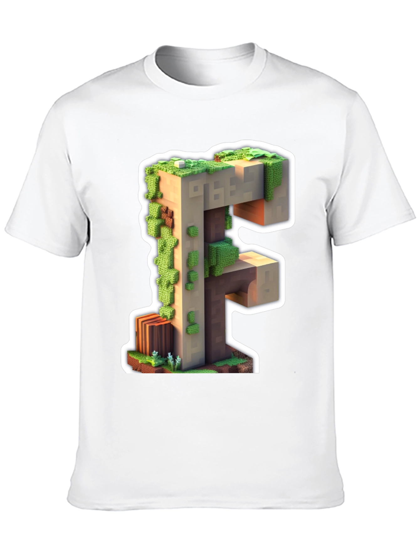 Minecraft F Letter T-Shirt