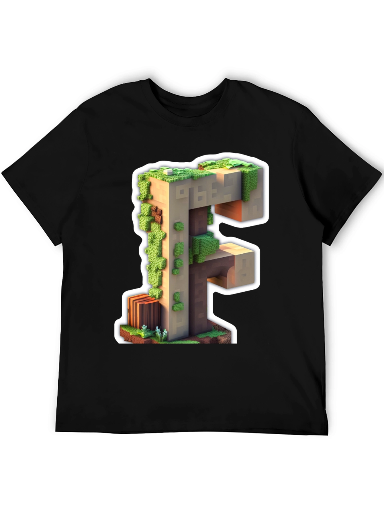 Minecraft F Letter T-Shirt