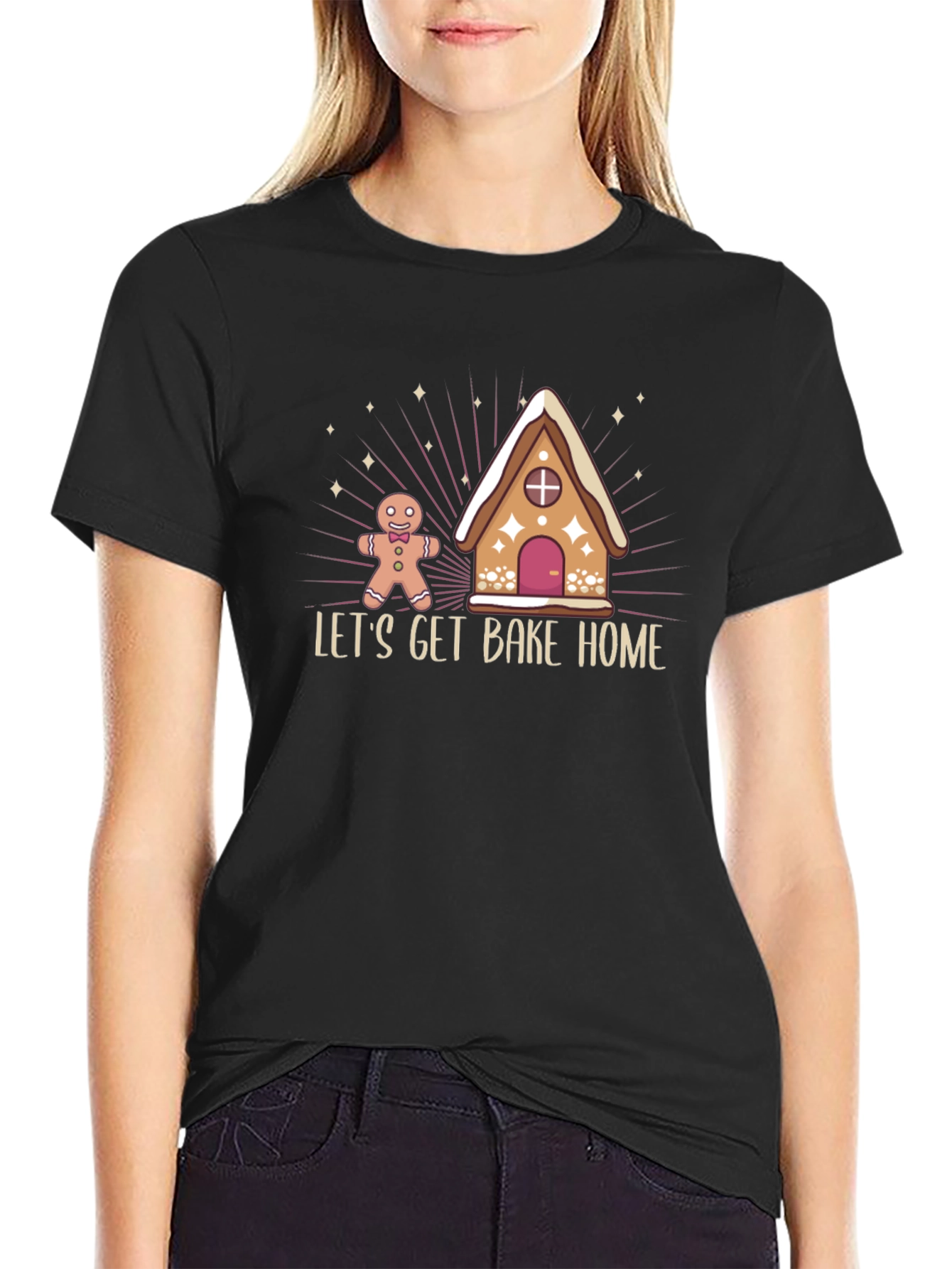 Lets Get Bake Home Christmas Graphic T-Shirt