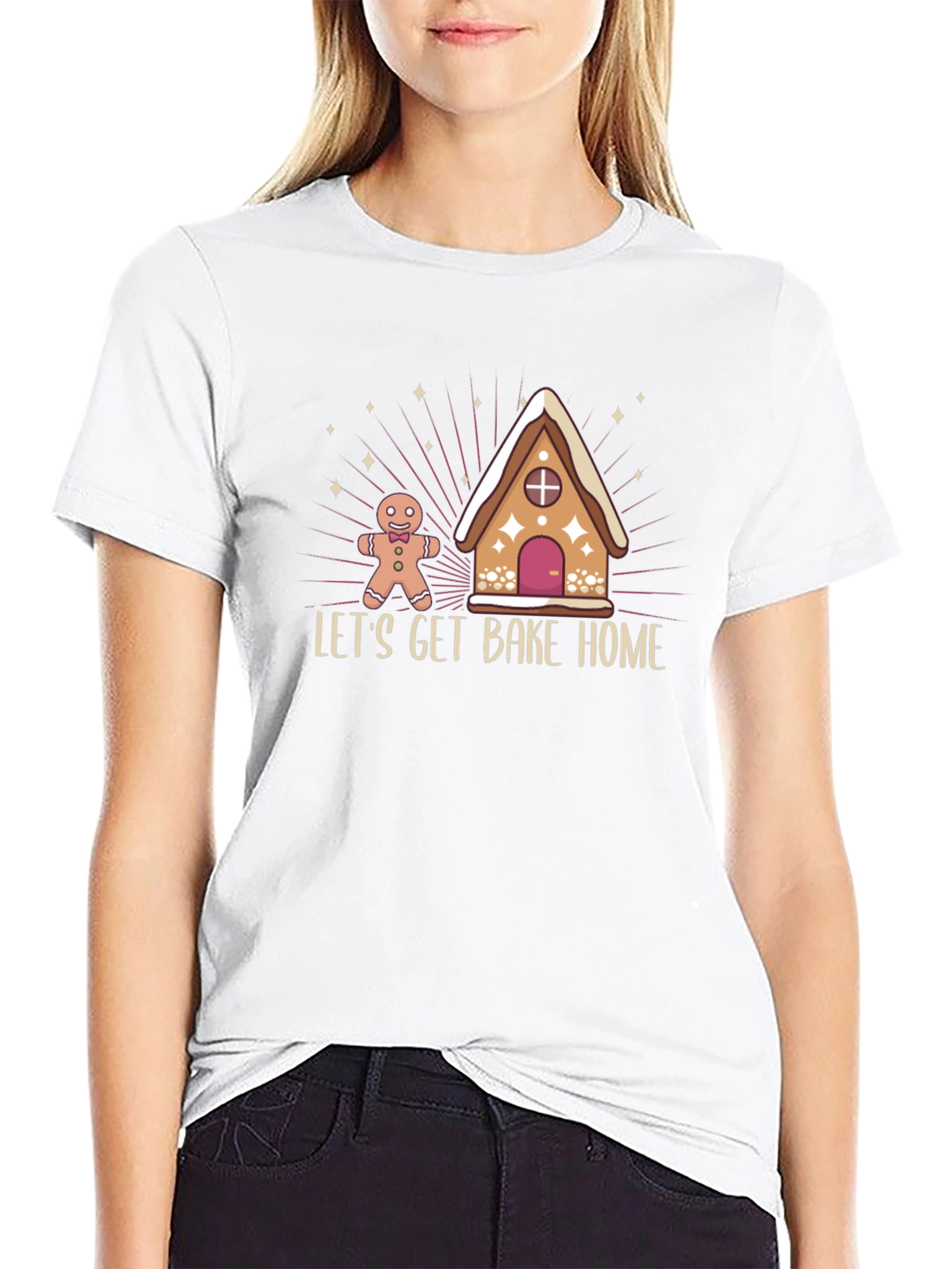 Lets Get Bake Home Christmas Graphic T-Shirt