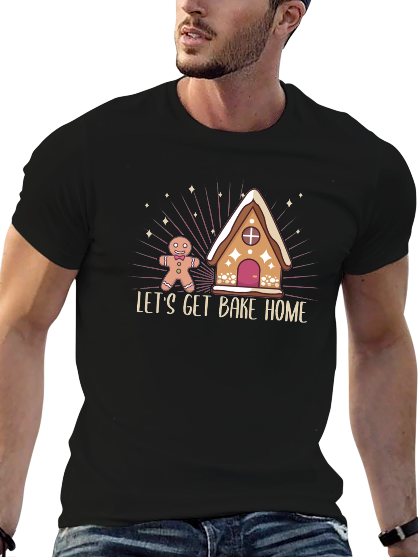 Lets Get Bake Home Christmas Graphic T-Shirt