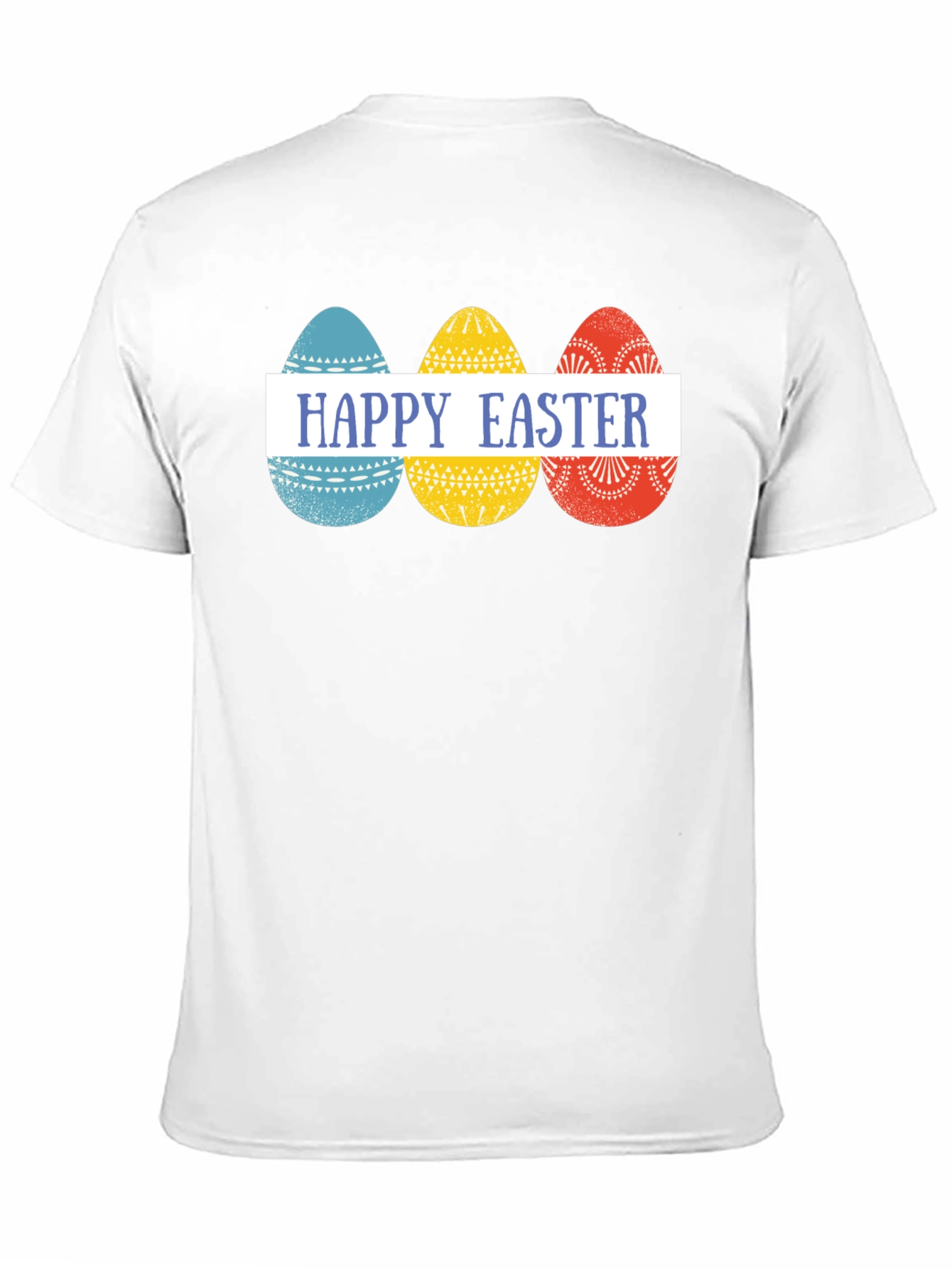 Happy Easter Eggs Graphic Tee - Festive Holiday Apparel