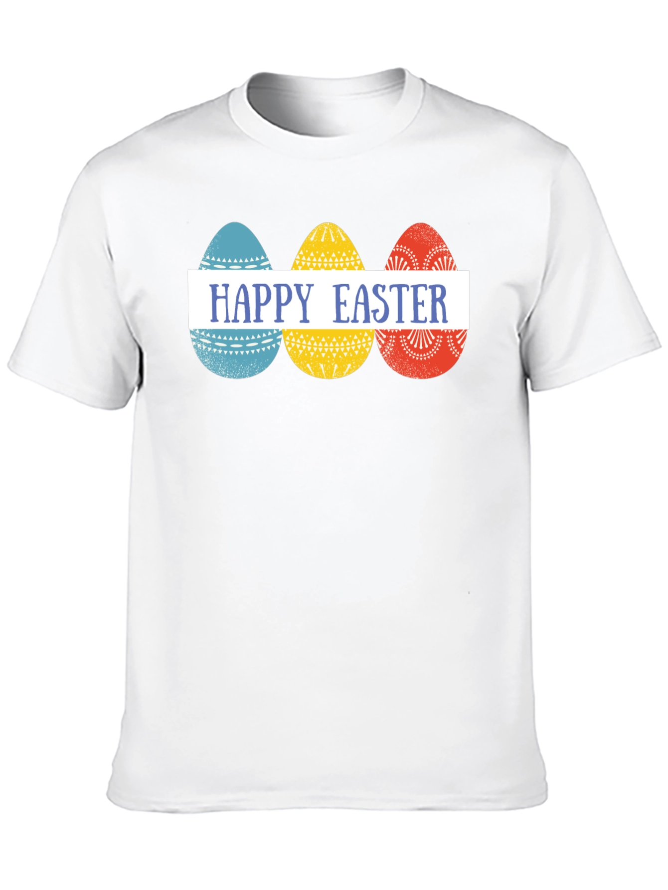 Happy Easter Eggs Graphic Tee - Festive Holiday Apparel