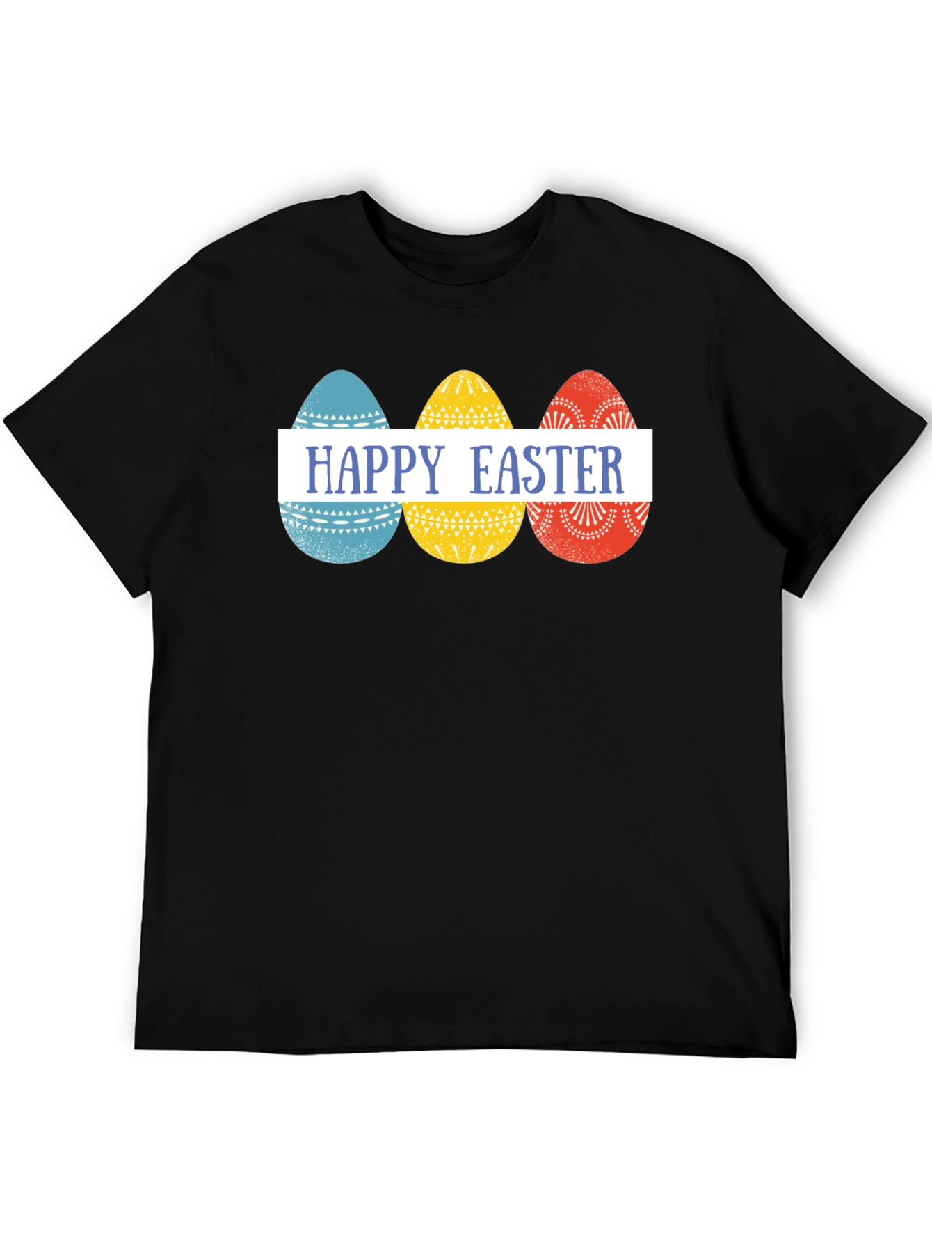 Happy Easter Eggs Graphic Tee - Festive Holiday Apparel