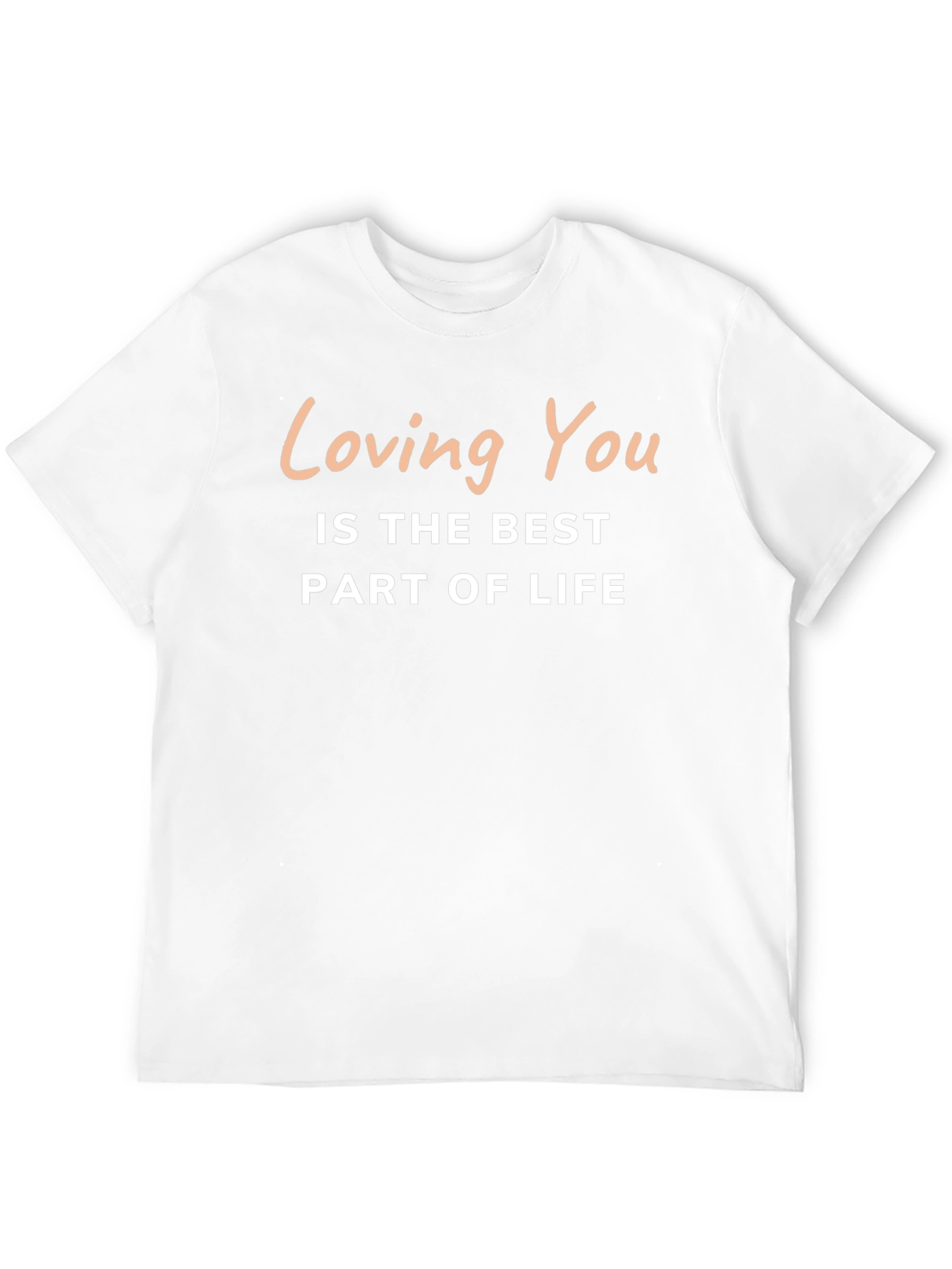 Loving You T-Shirt - Black Crew Neck Tee